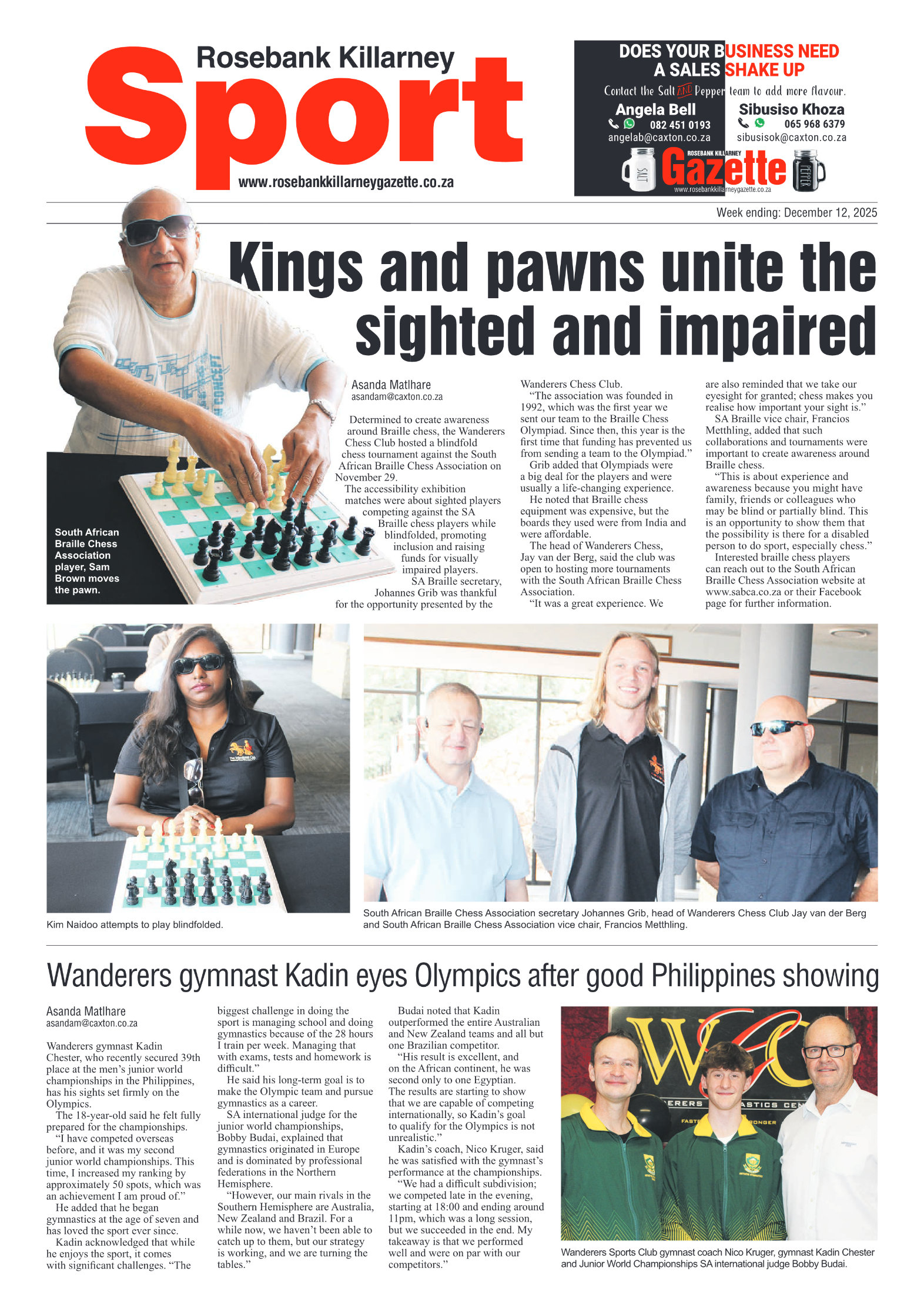 Rosebank Killarney Gazette 12 December 2025 page 8