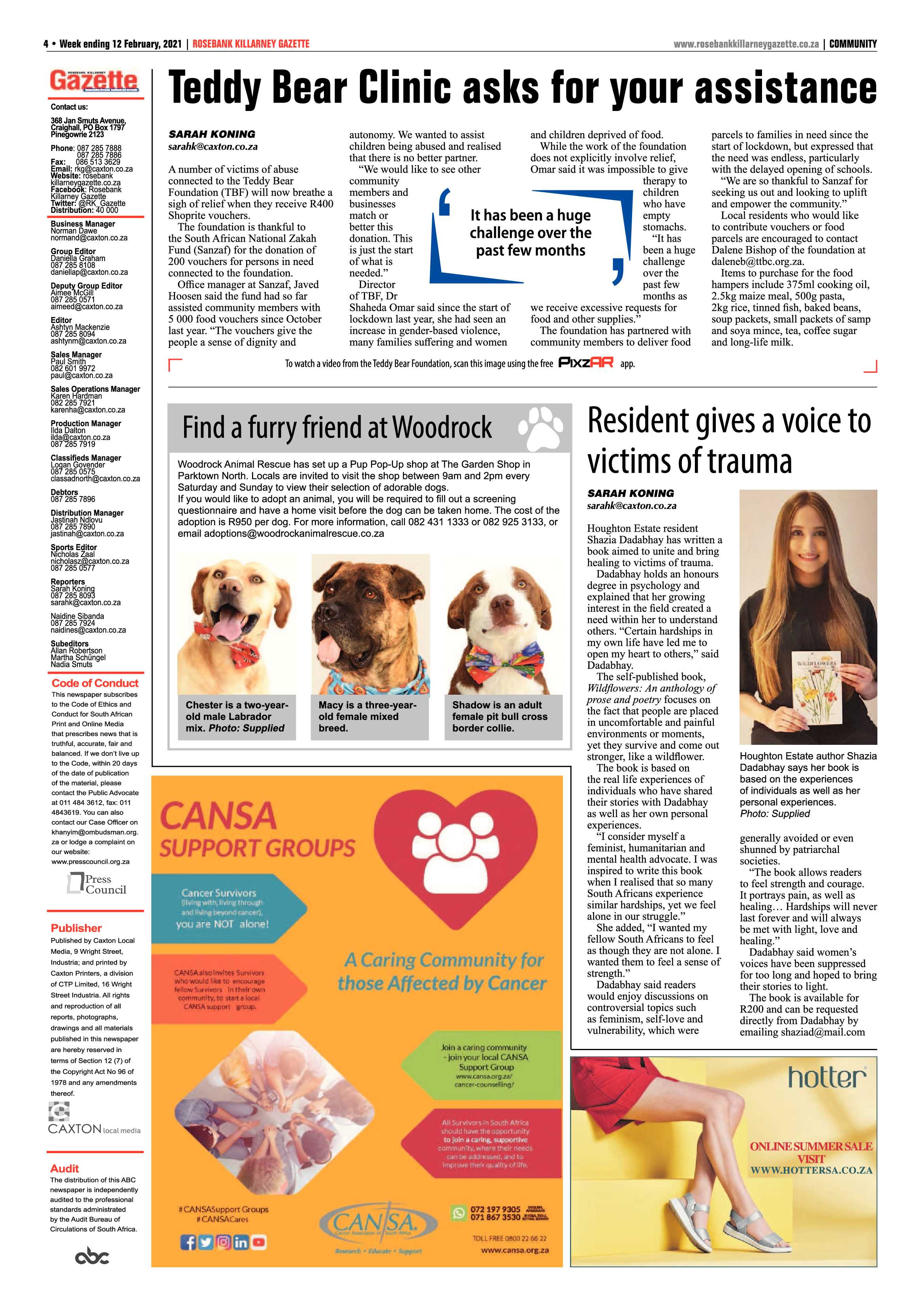 Rosebank Killarney Gazette 12 February 2021 page 4