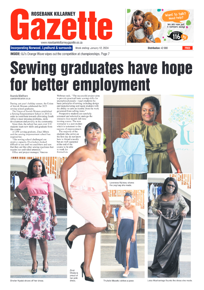 Rosebank Killarney Gazette 12 January 2024 page 1