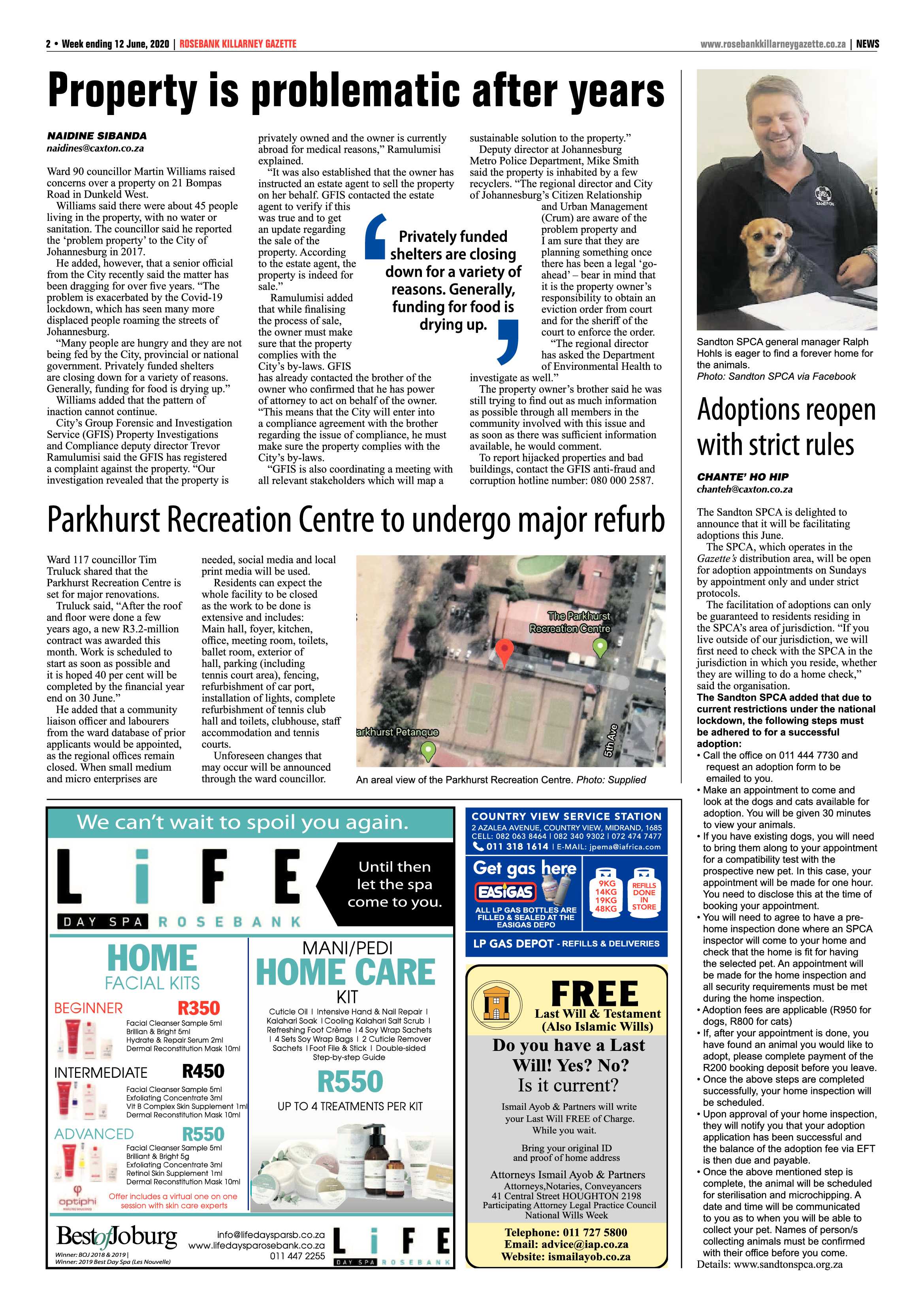 Rosebank Killarney Gazette 12 June 2020 page 2