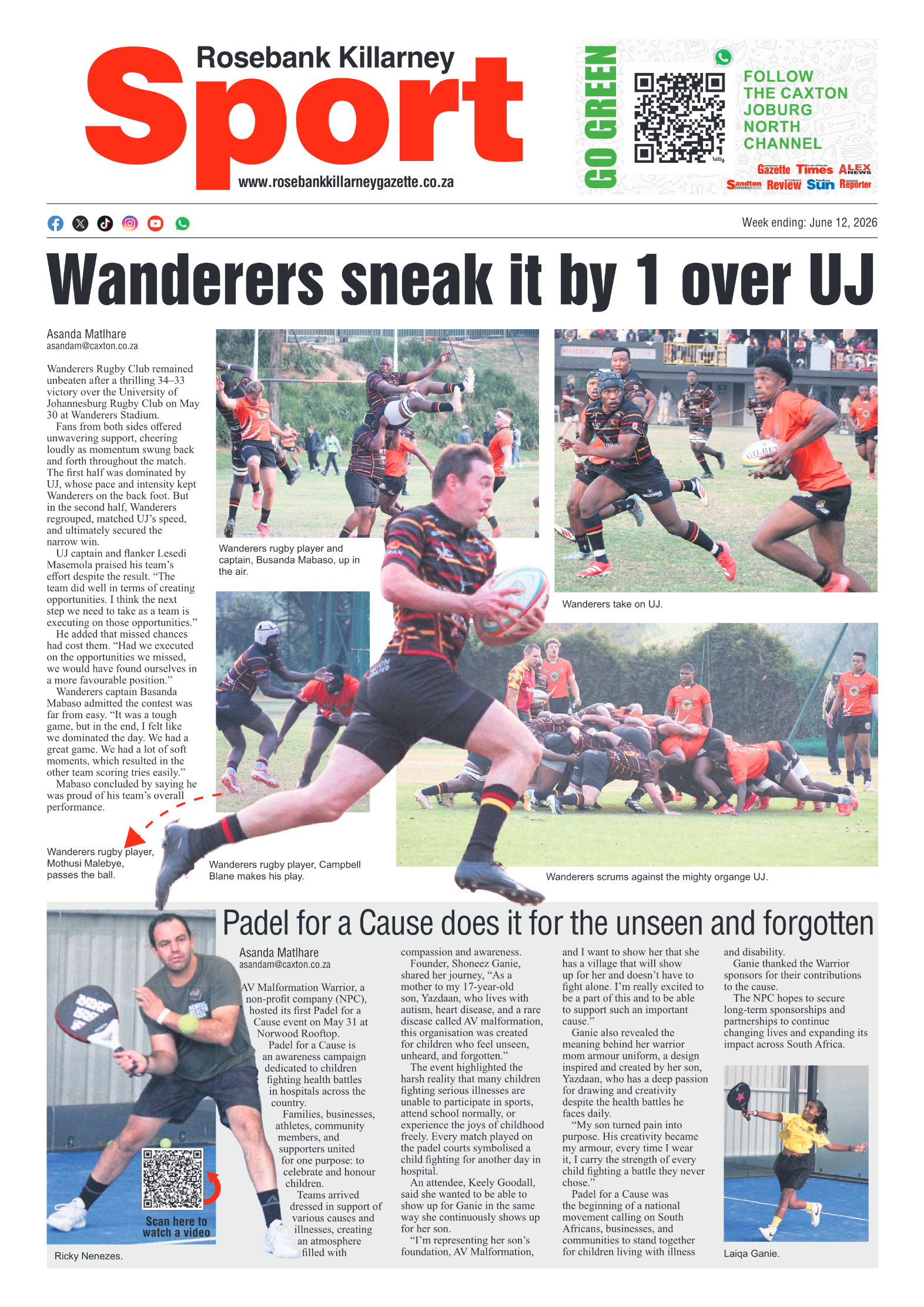 Rosebank Killarney Gazette 12 June 2026 page 8