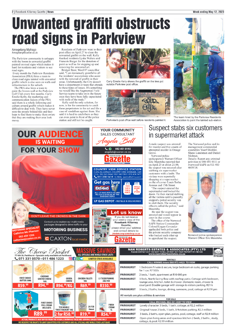 Rosebank Killarney Gazette 12 May 2023 page 2