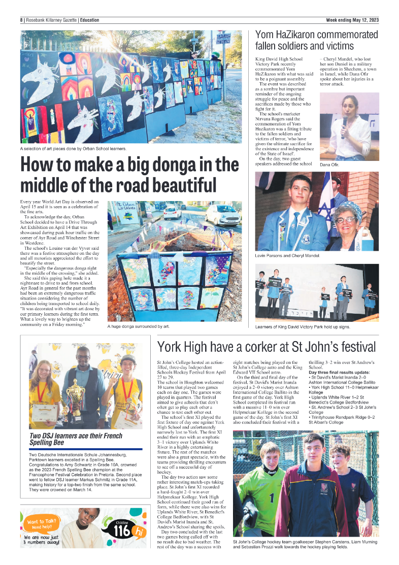 Rosebank Killarney Gazette 12 May 2023 page 8