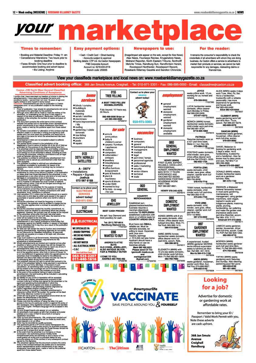 Rosebank Killarney Gazette 12 November 2021 page 12