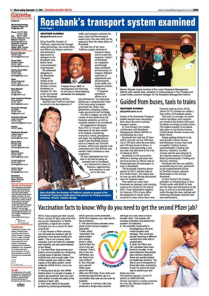 Rosebank Killarney Gazette 12 November 2021 page 6