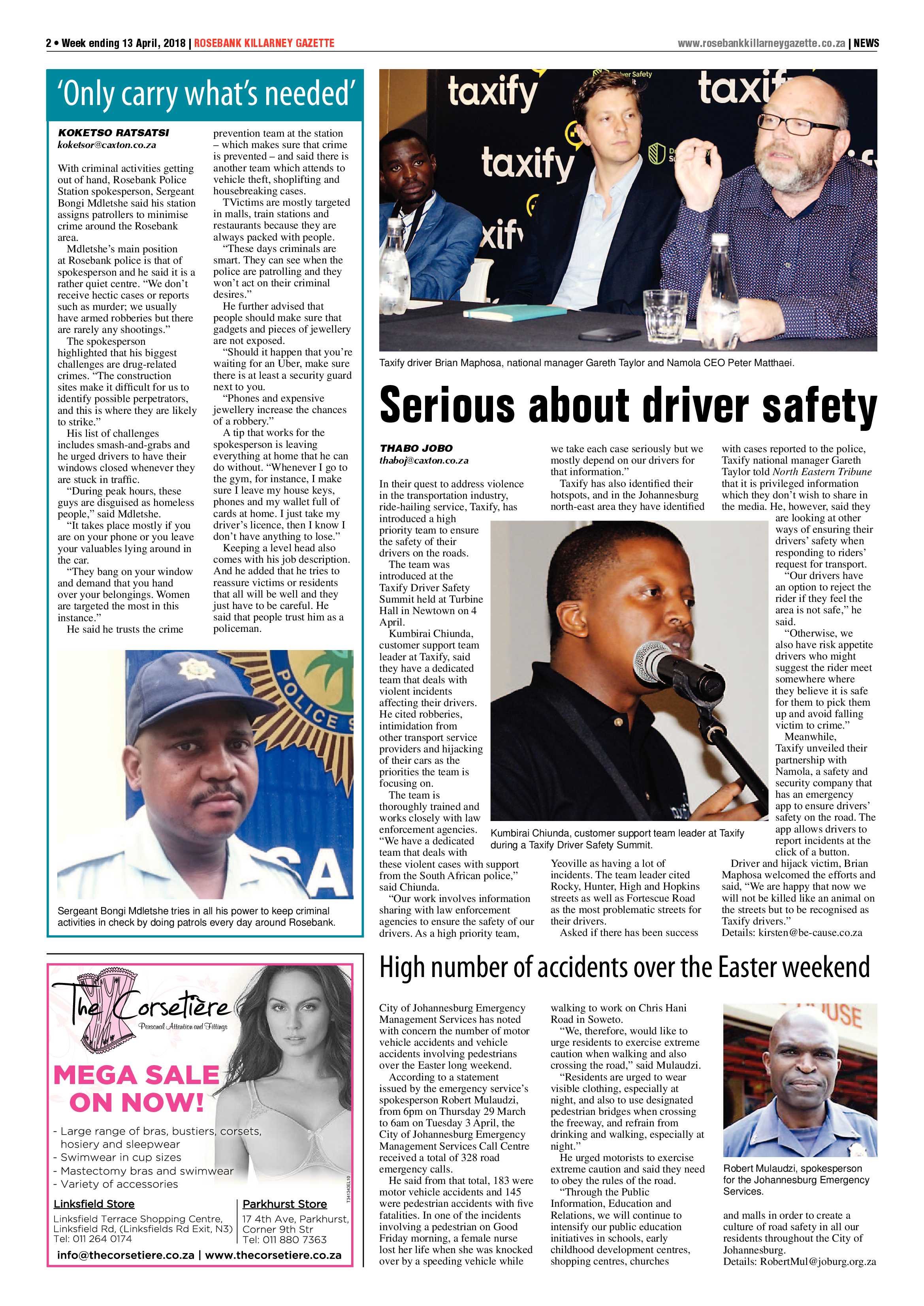 Rosebank Killarney Gazette 13 April 2018 page 2