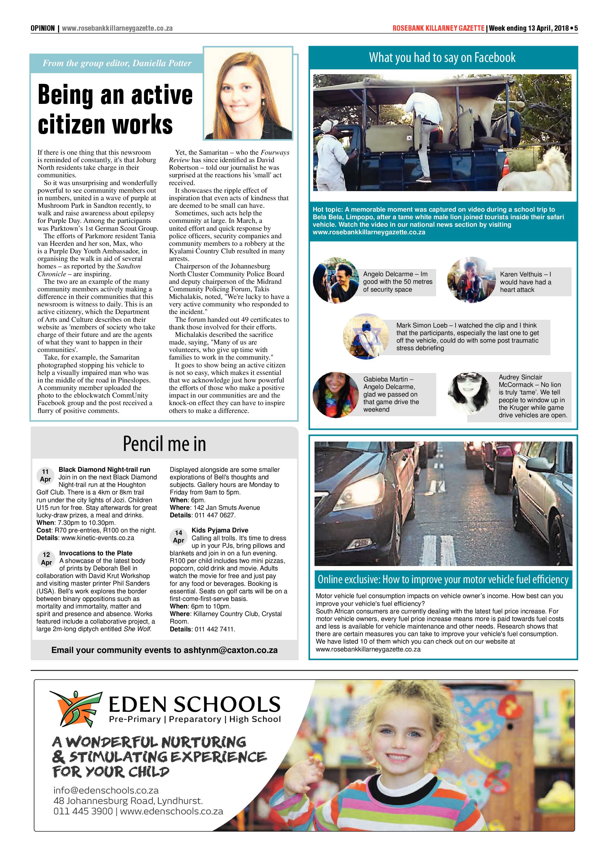 Rosebank Killarney Gazette 13 April 2018 page 5