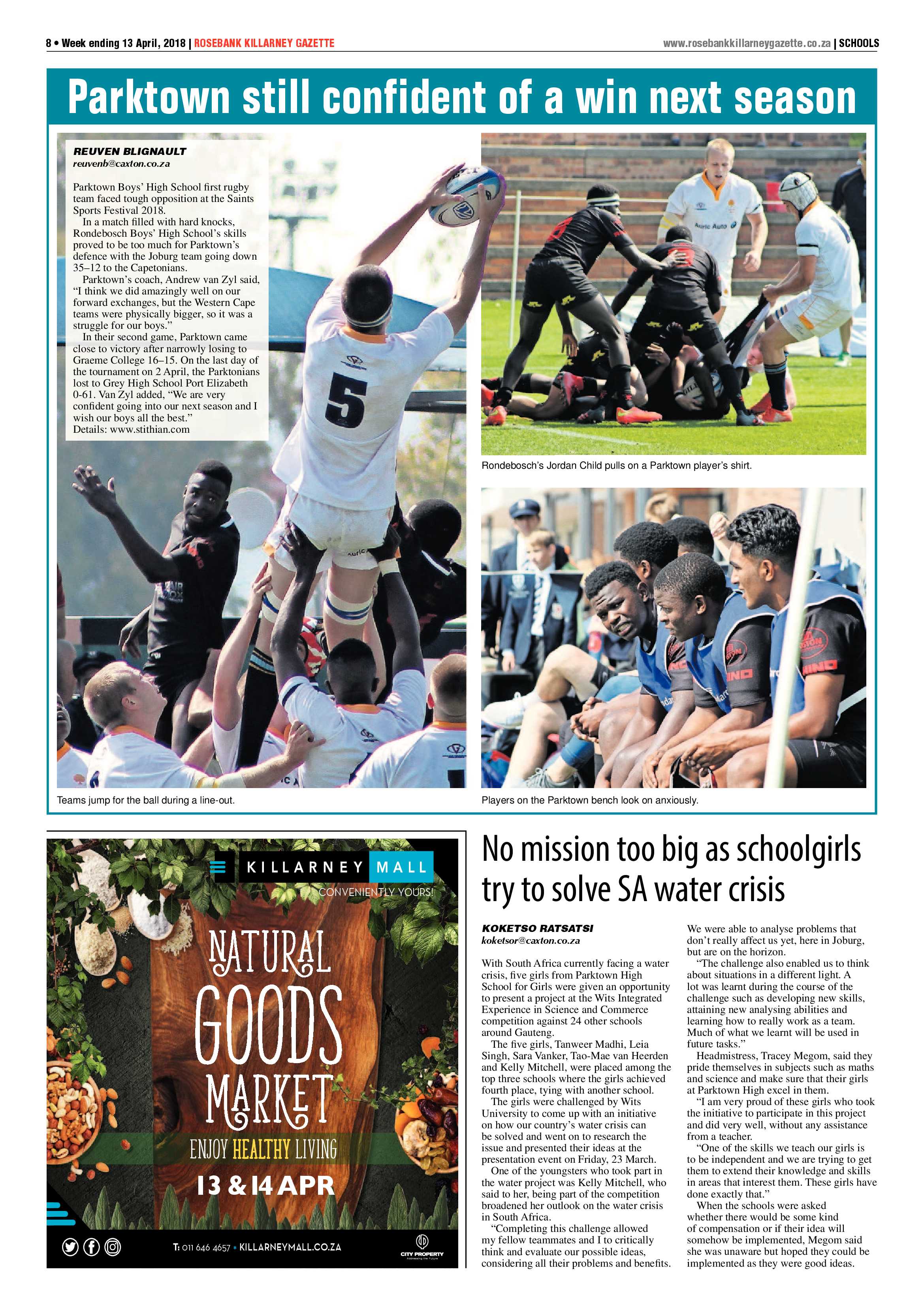 Rosebank Killarney Gazette 13 April 2018 page 8