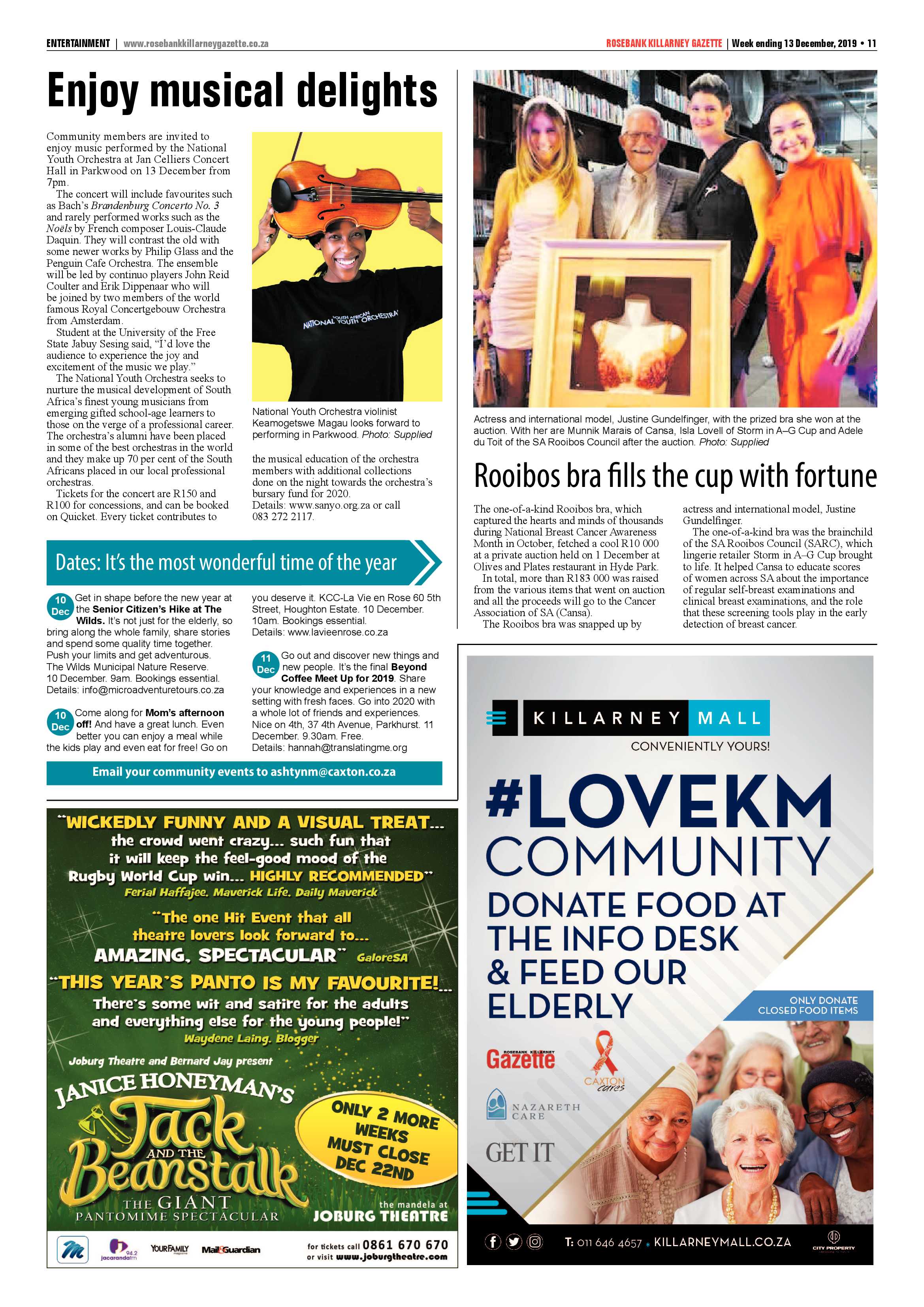 Rosebank Killarney Gazette 09 December 2019 page 11