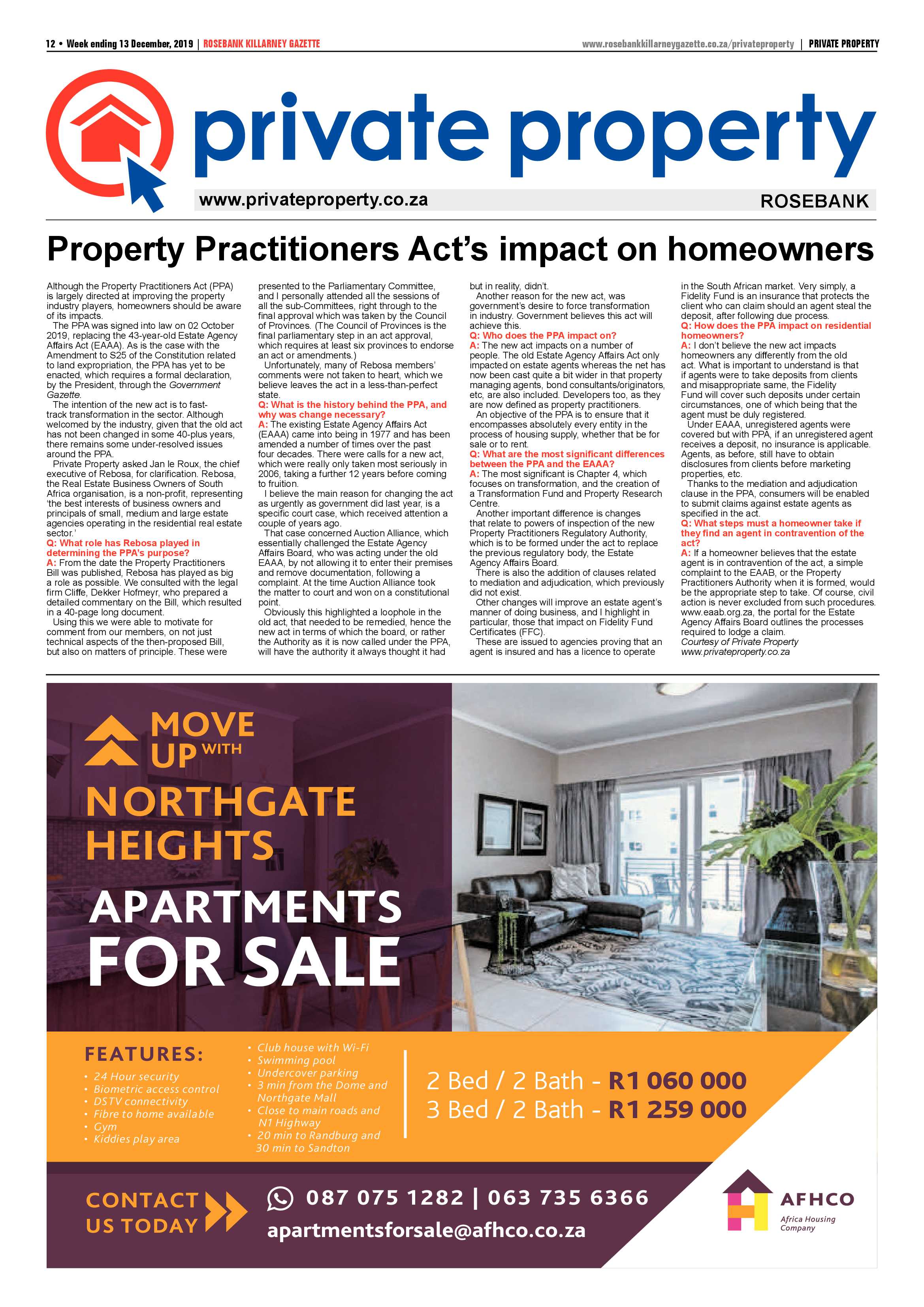 Rosebank Killarney Gazette 09 December 2019 page 12