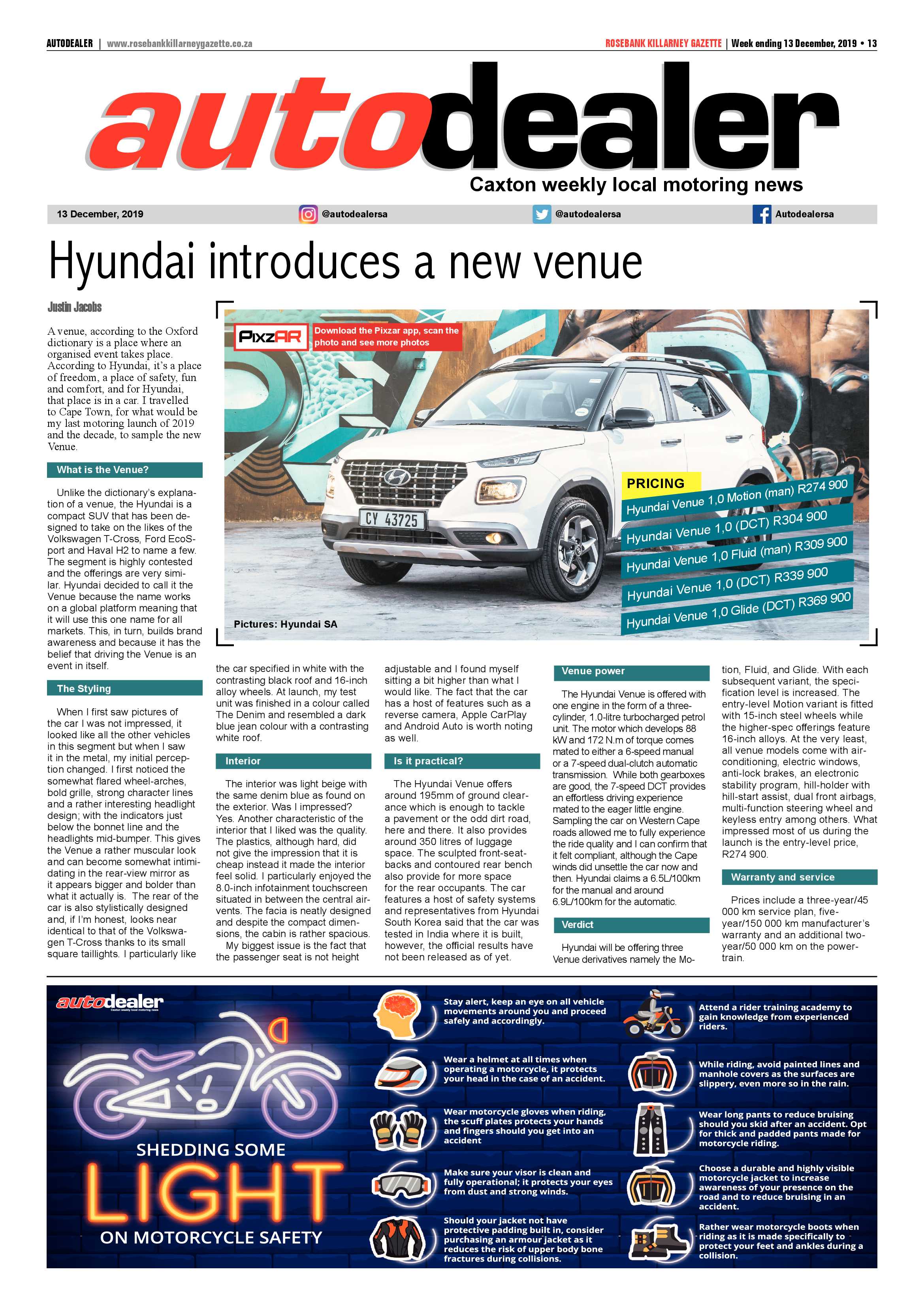 Rosebank Killarney Gazette 09 December 2019 page 13