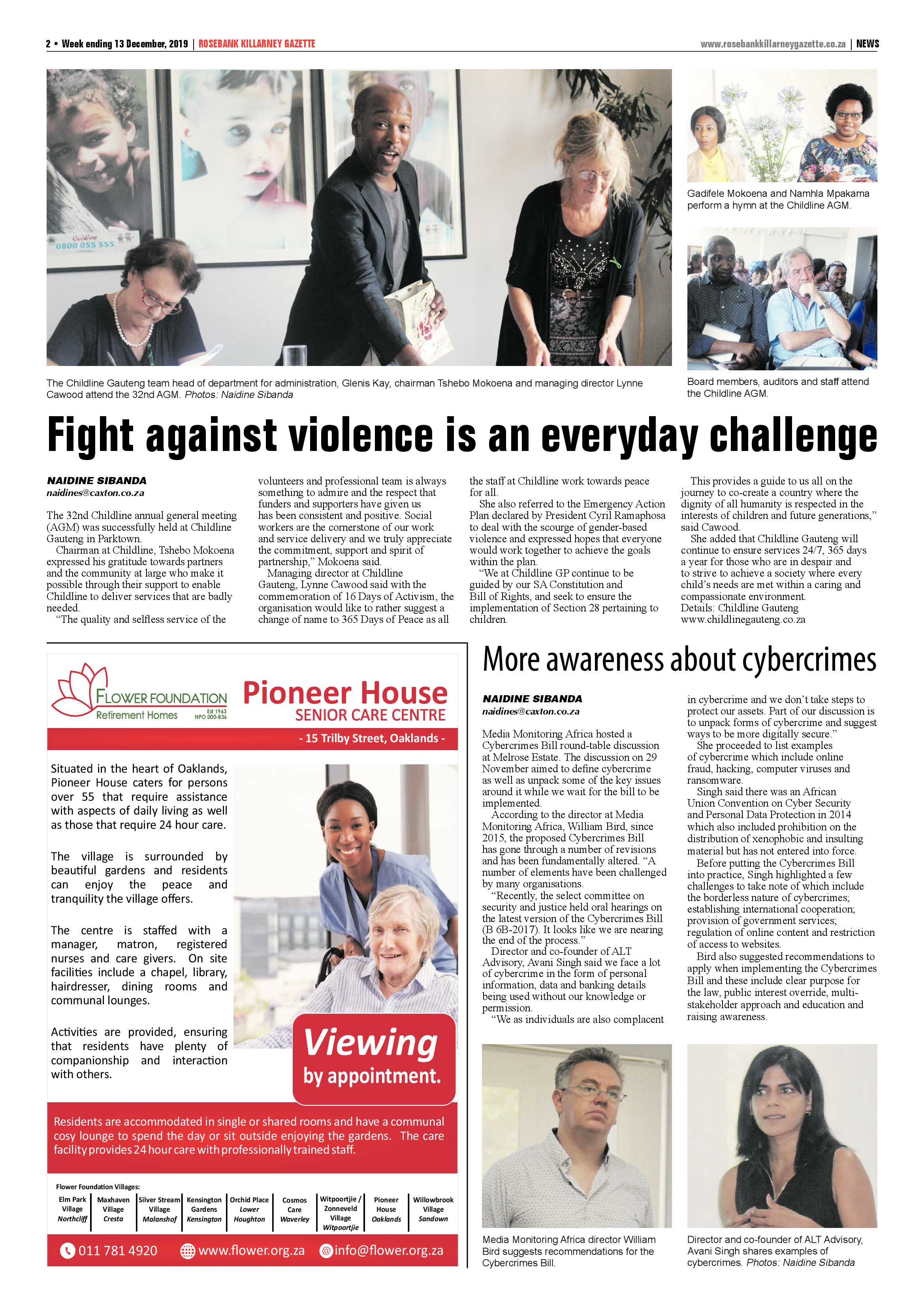 Rosebank Killarney Gazette 09 December 2019 page 2