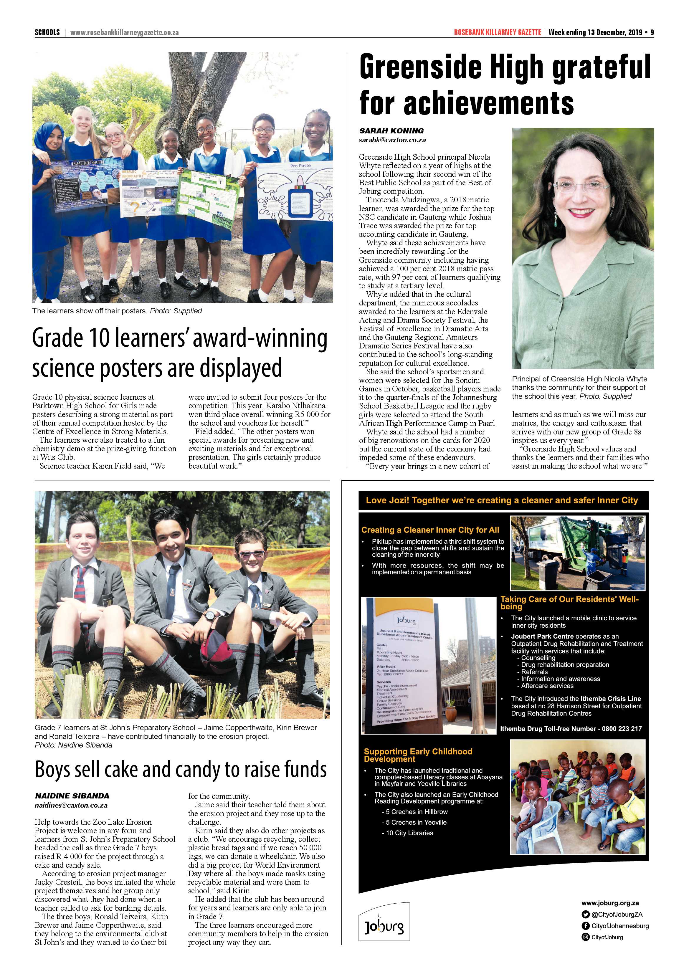 Rosebank Killarney Gazette 09 December 2019 page 9