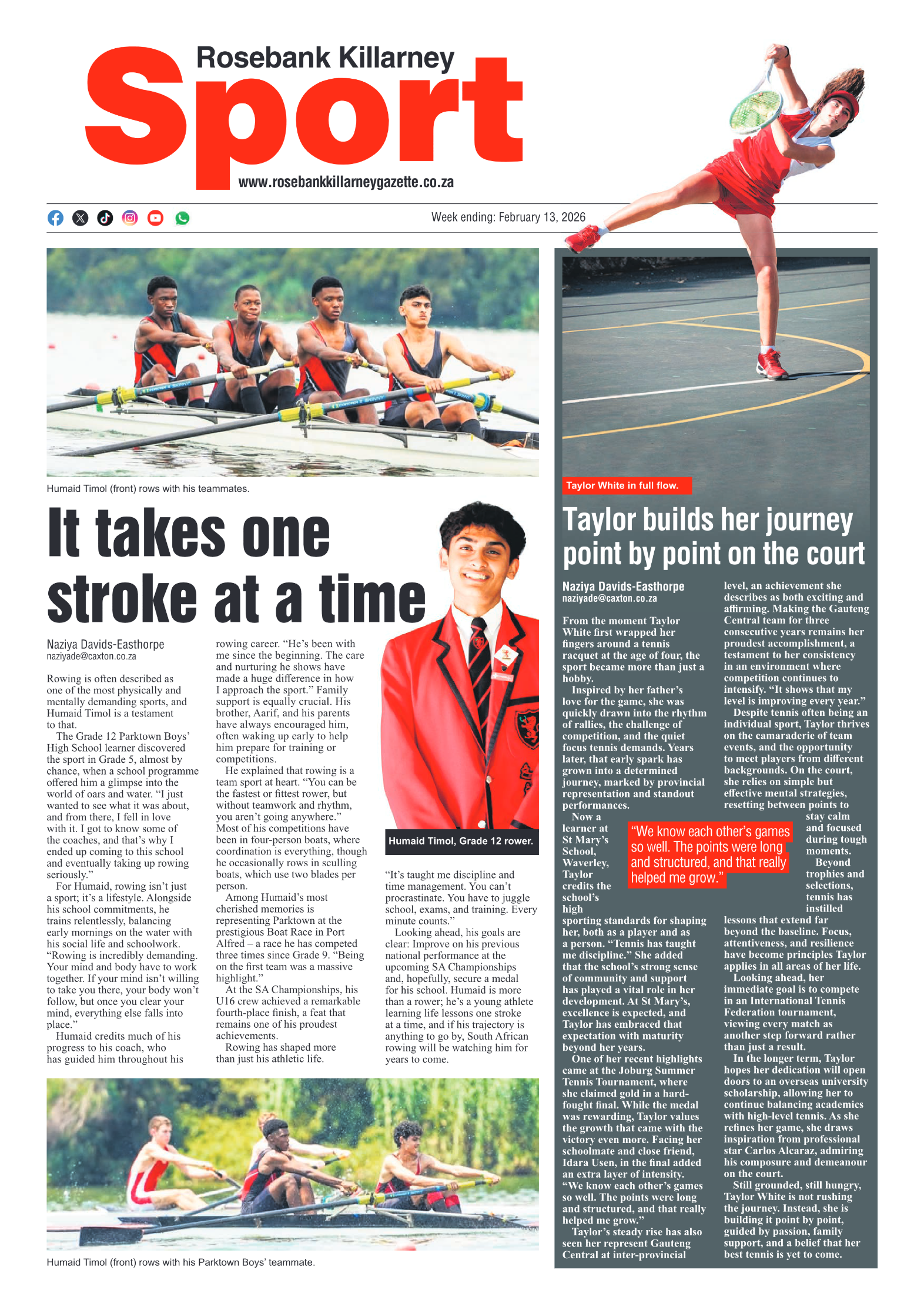 Rosebank Killarney Gazette 13 February 2026 page 8
