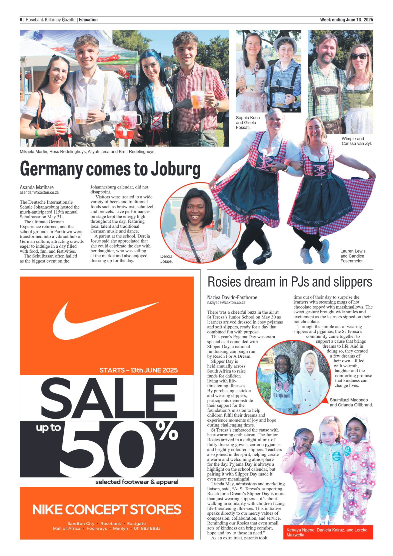 Rosebank Killarney Gazette 13 June 2025 page 6