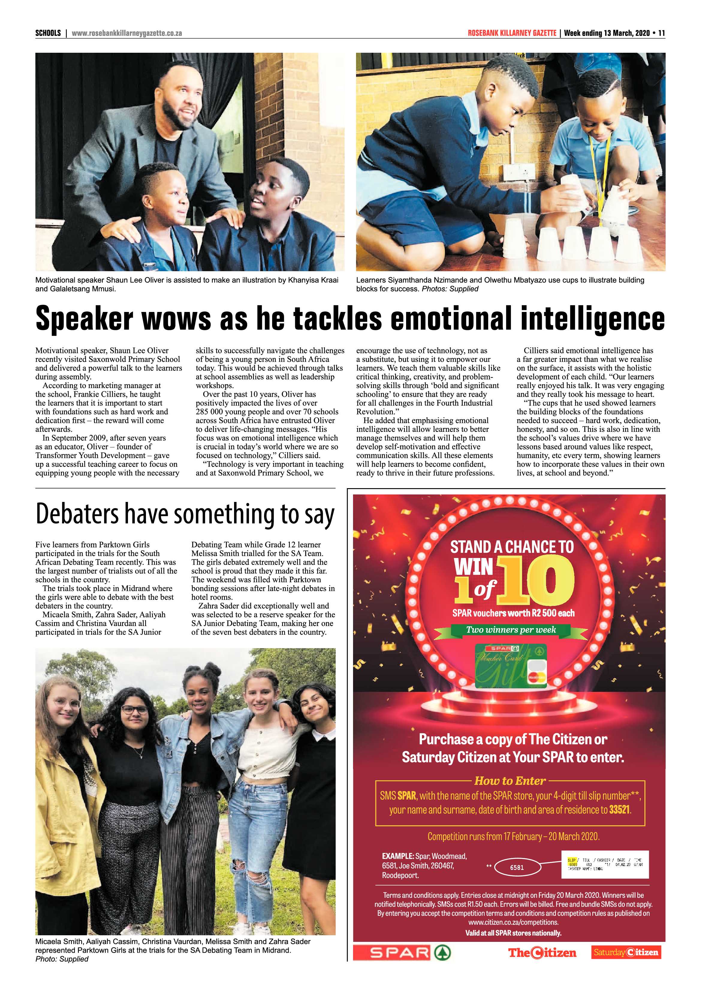 Rosebank Killarney Gazette 13 March 2020 page 11