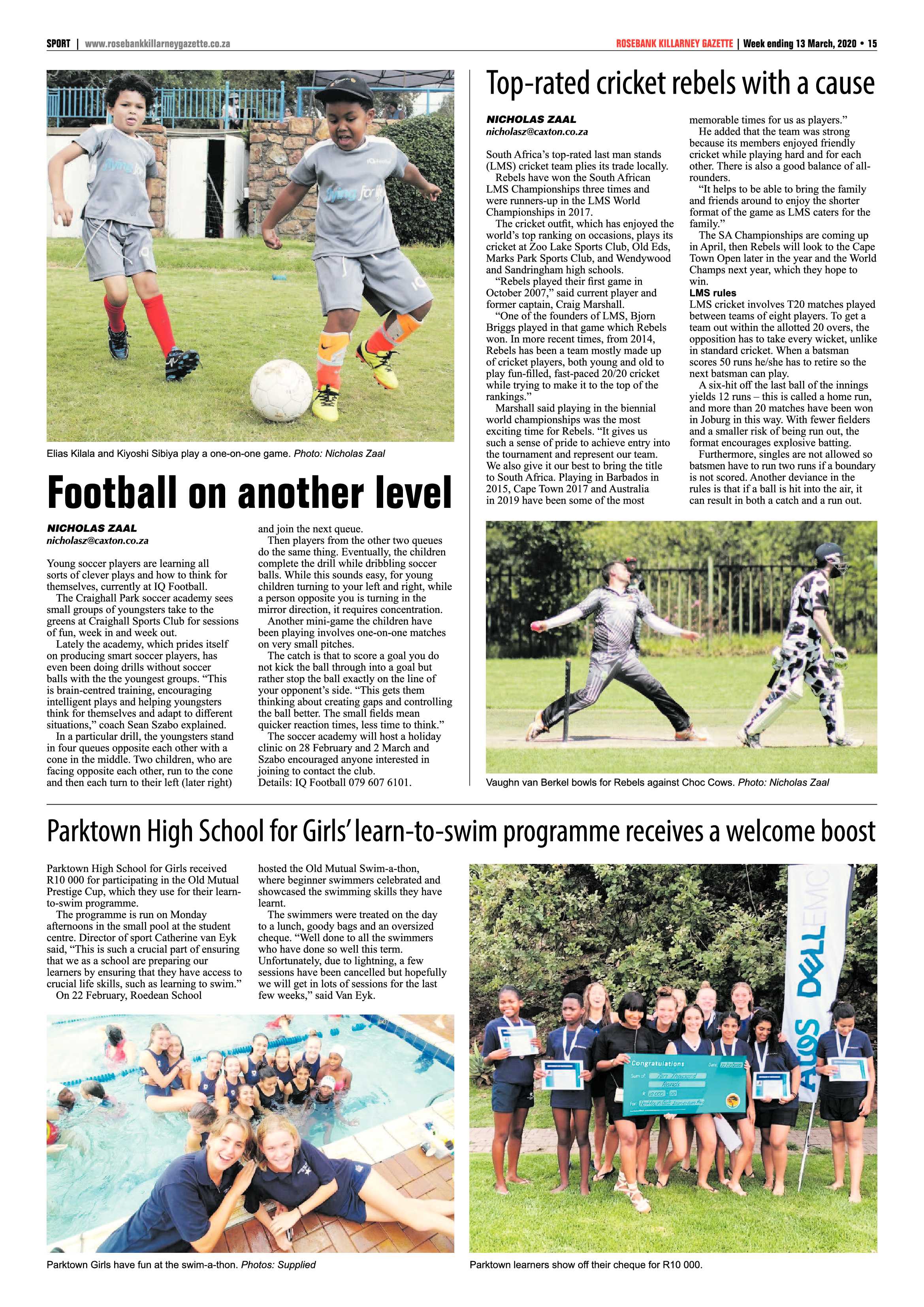 Rosebank Killarney Gazette 13 March 2020 page 15