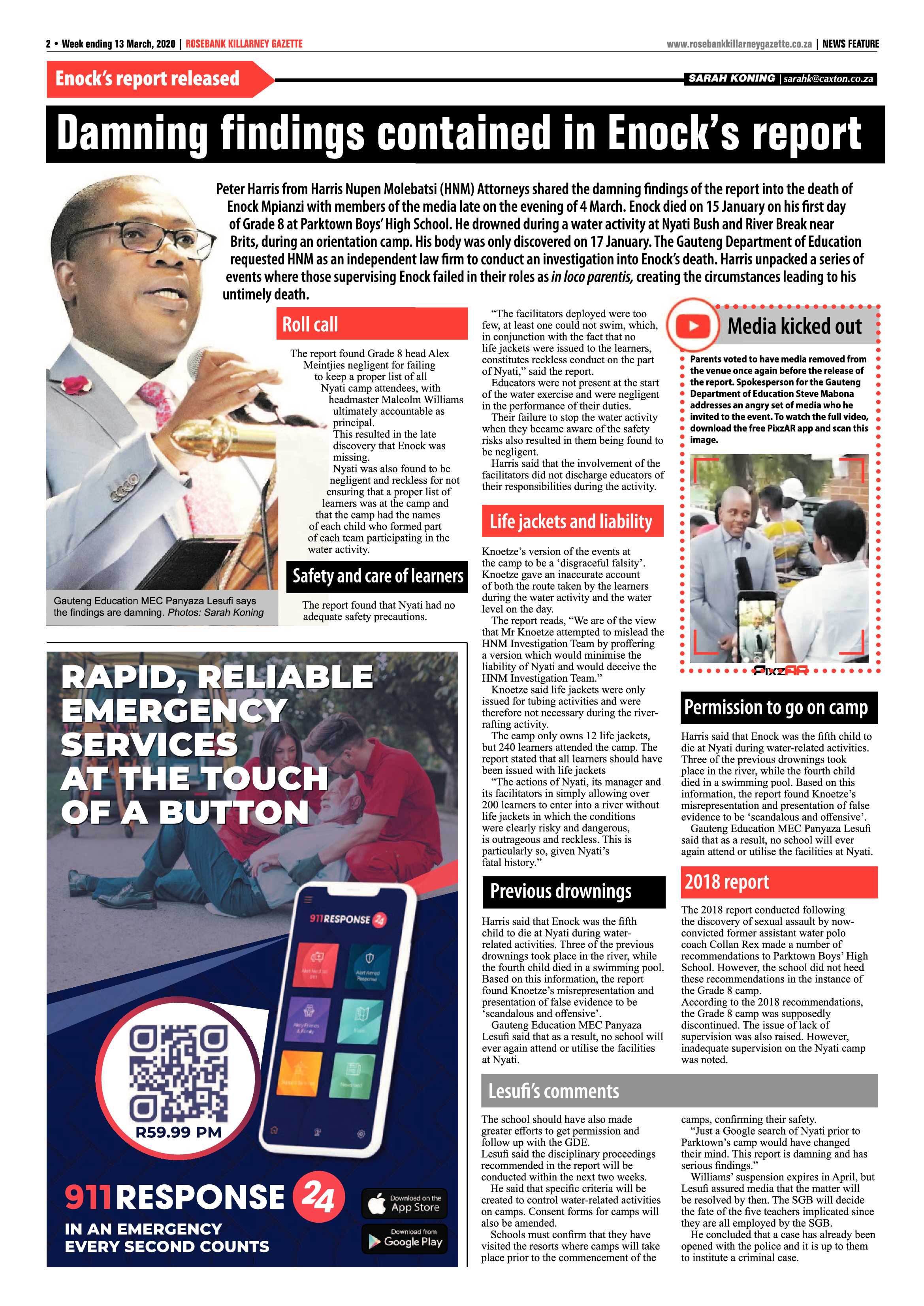 Rosebank Killarney Gazette 13 March 2020 page 2