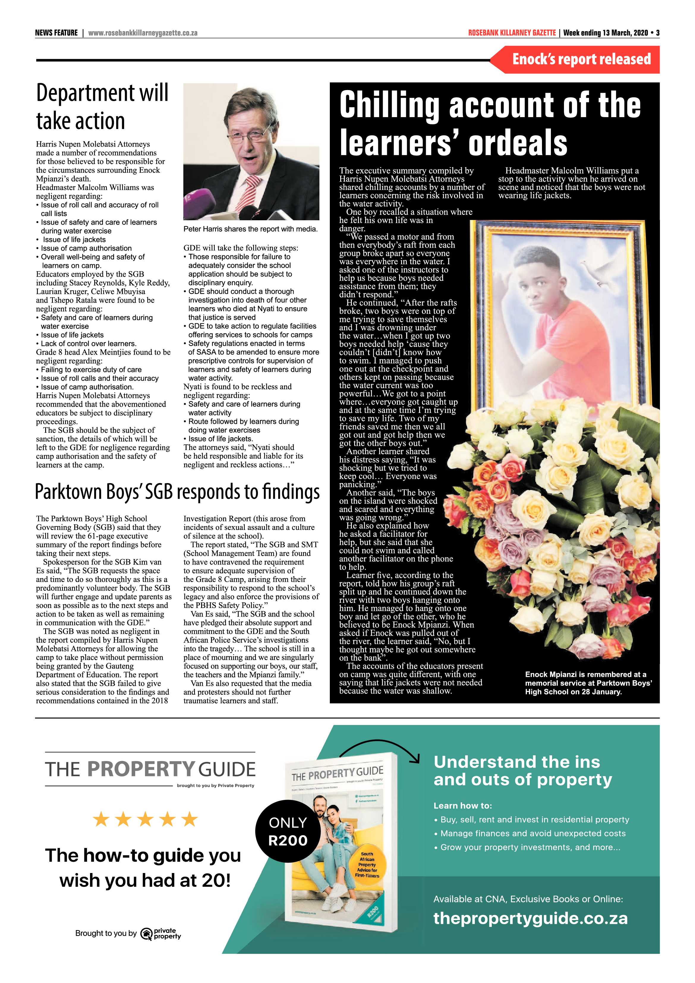 Rosebank Killarney Gazette 13 March 2020 page 3