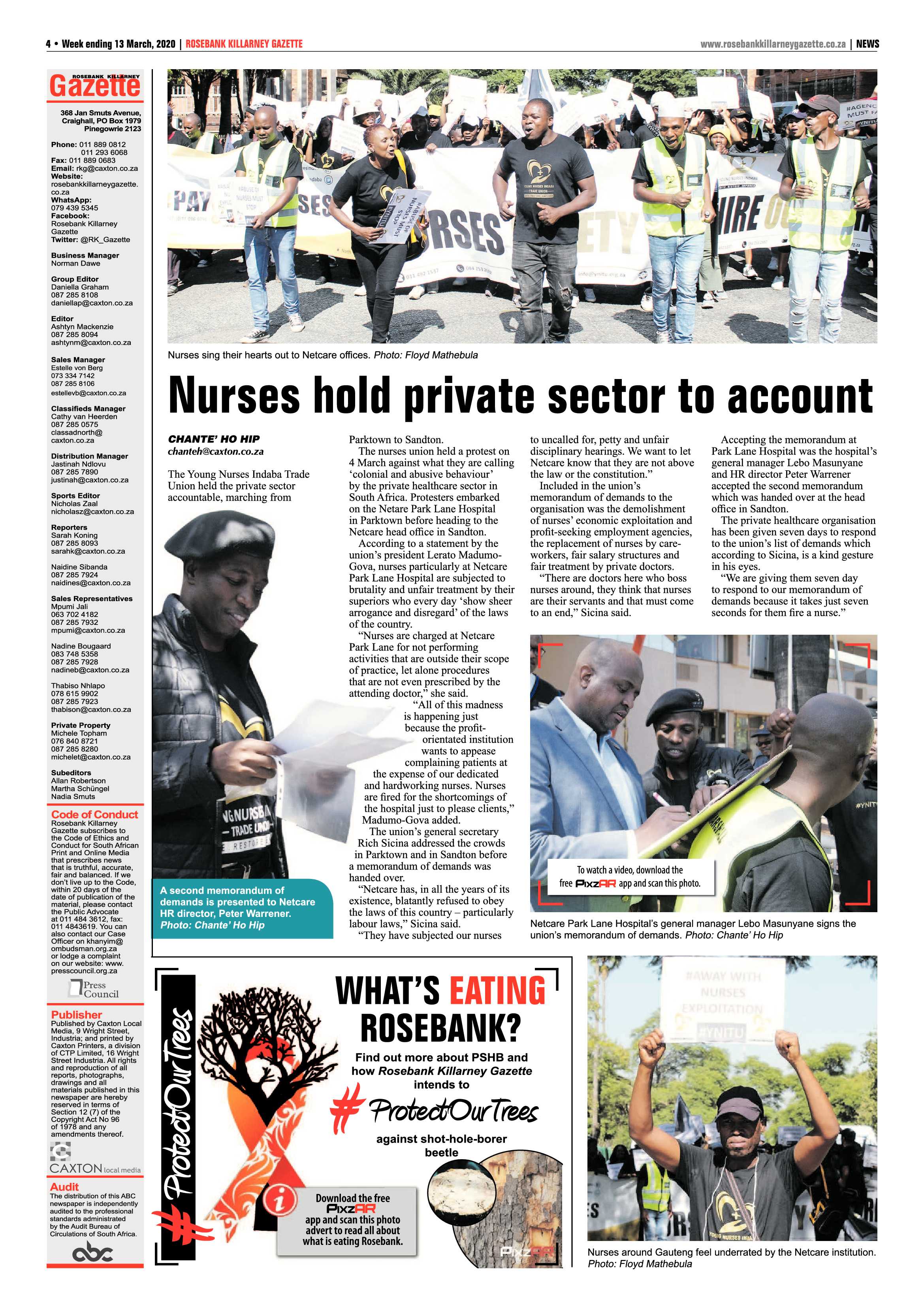 Rosebank Killarney Gazette 13 March 2020 page 4