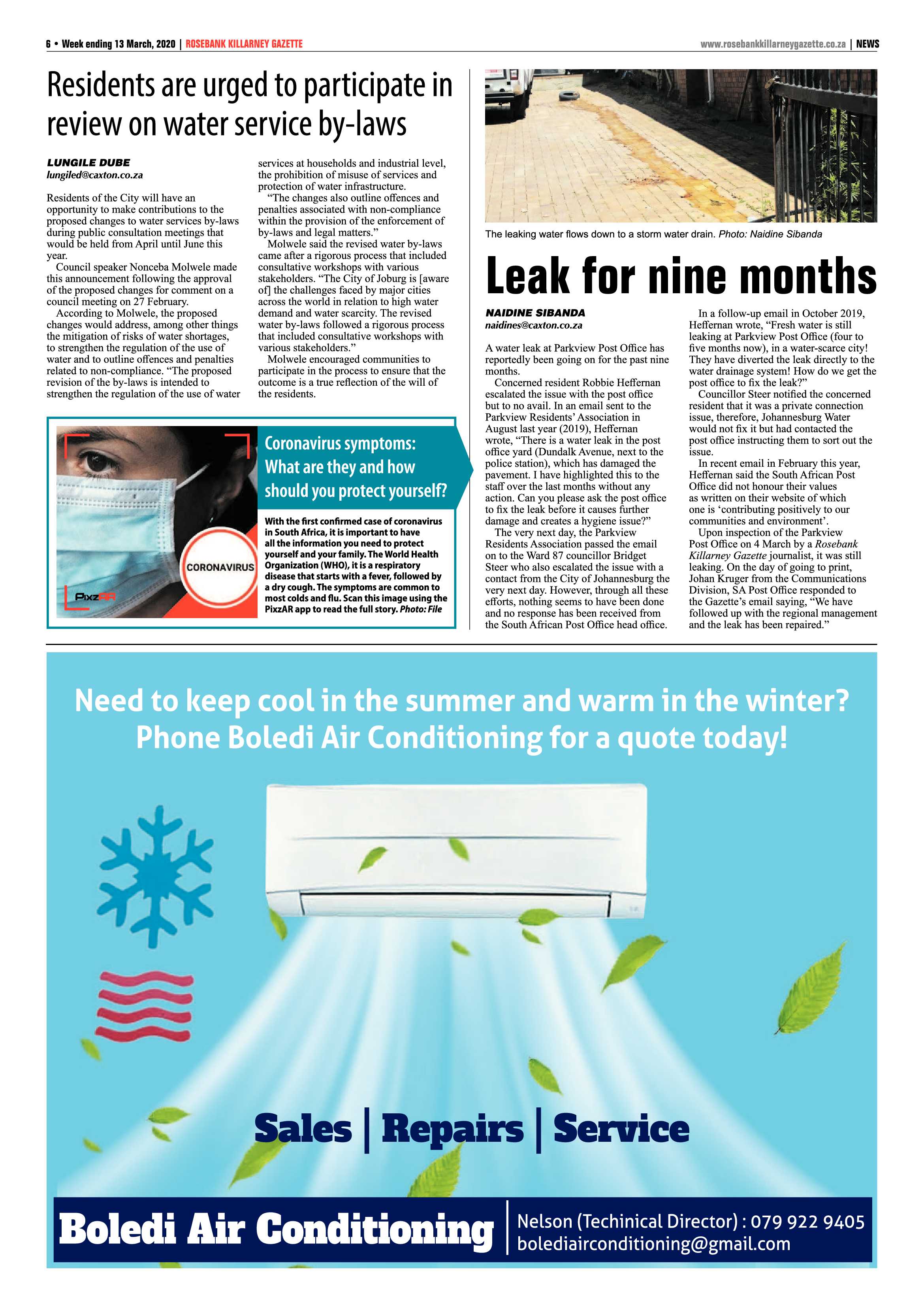 Rosebank Killarney Gazette 13 March 2020 page 6