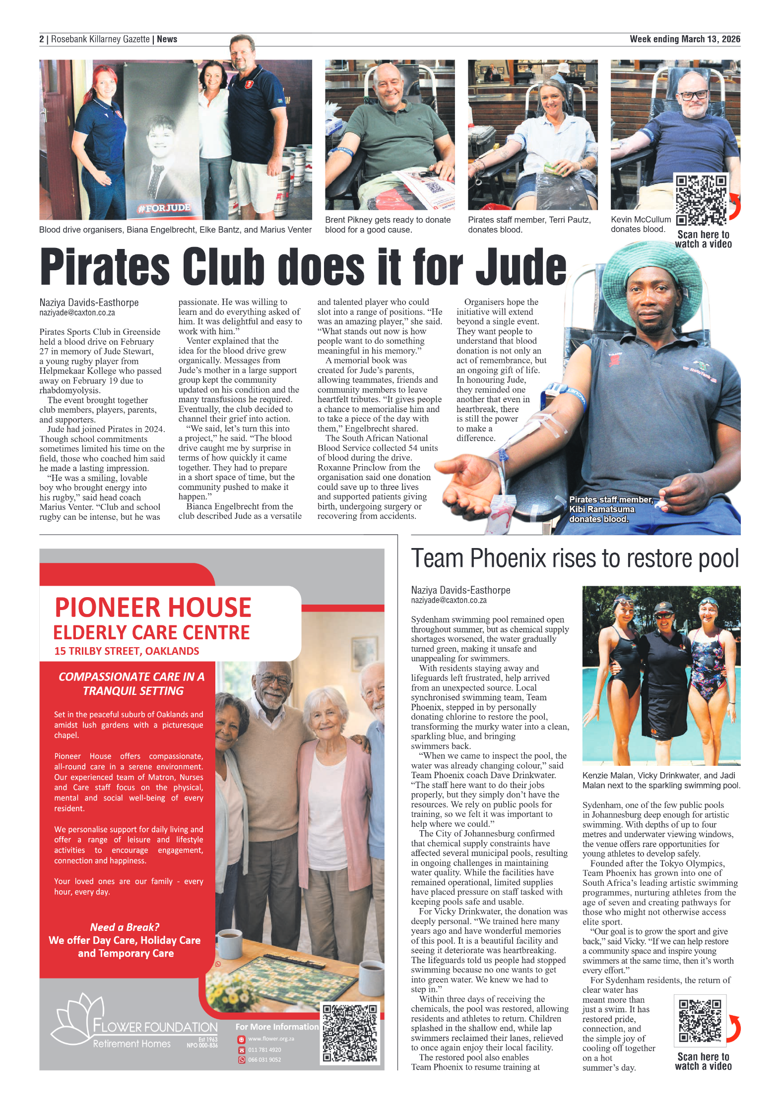 Rosebank Killarney Gazette 13 March 2026 page 2