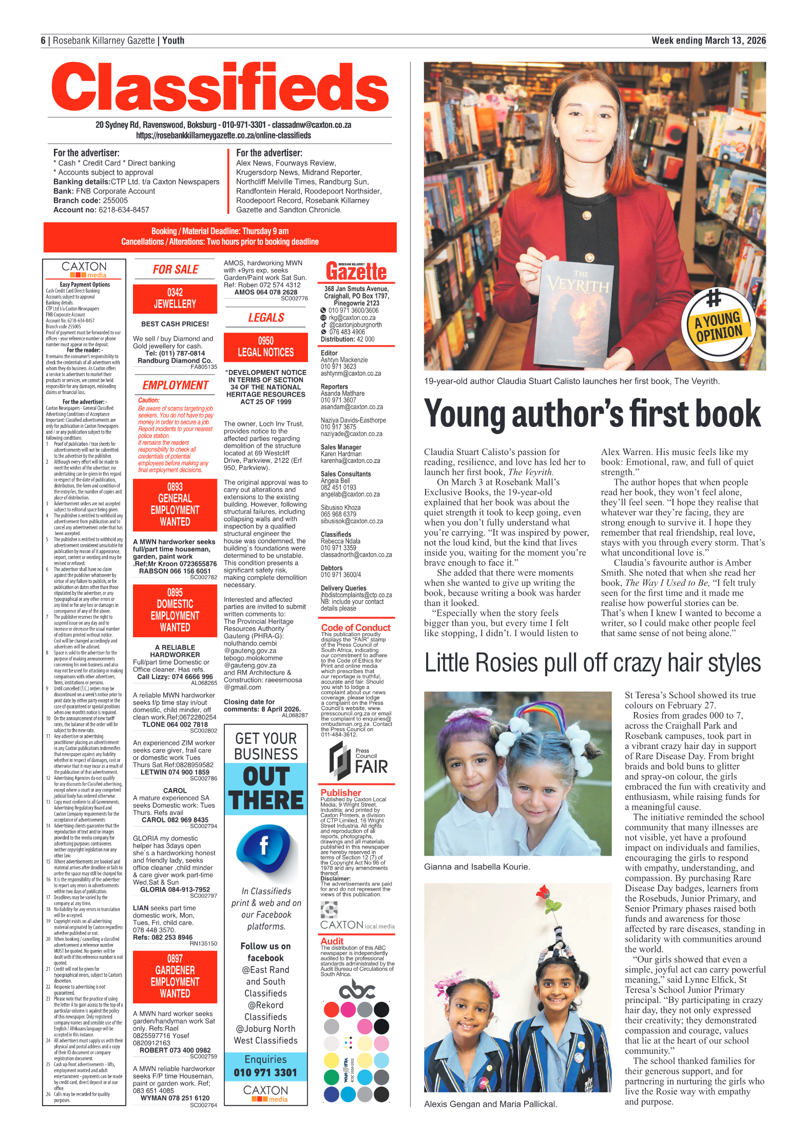 Rosebank Killarney Gazette 13 March 2026 page 6