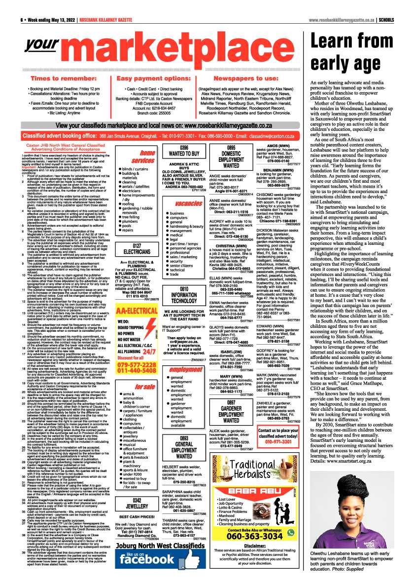 Rosebank Killarney Gazette 13 May 2022 page 6