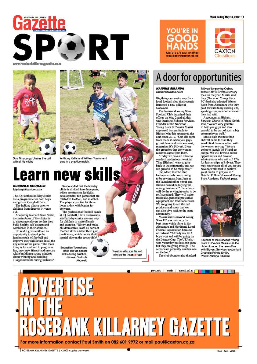 Rosebank Killarney Gazette 13 May 2022 page 8