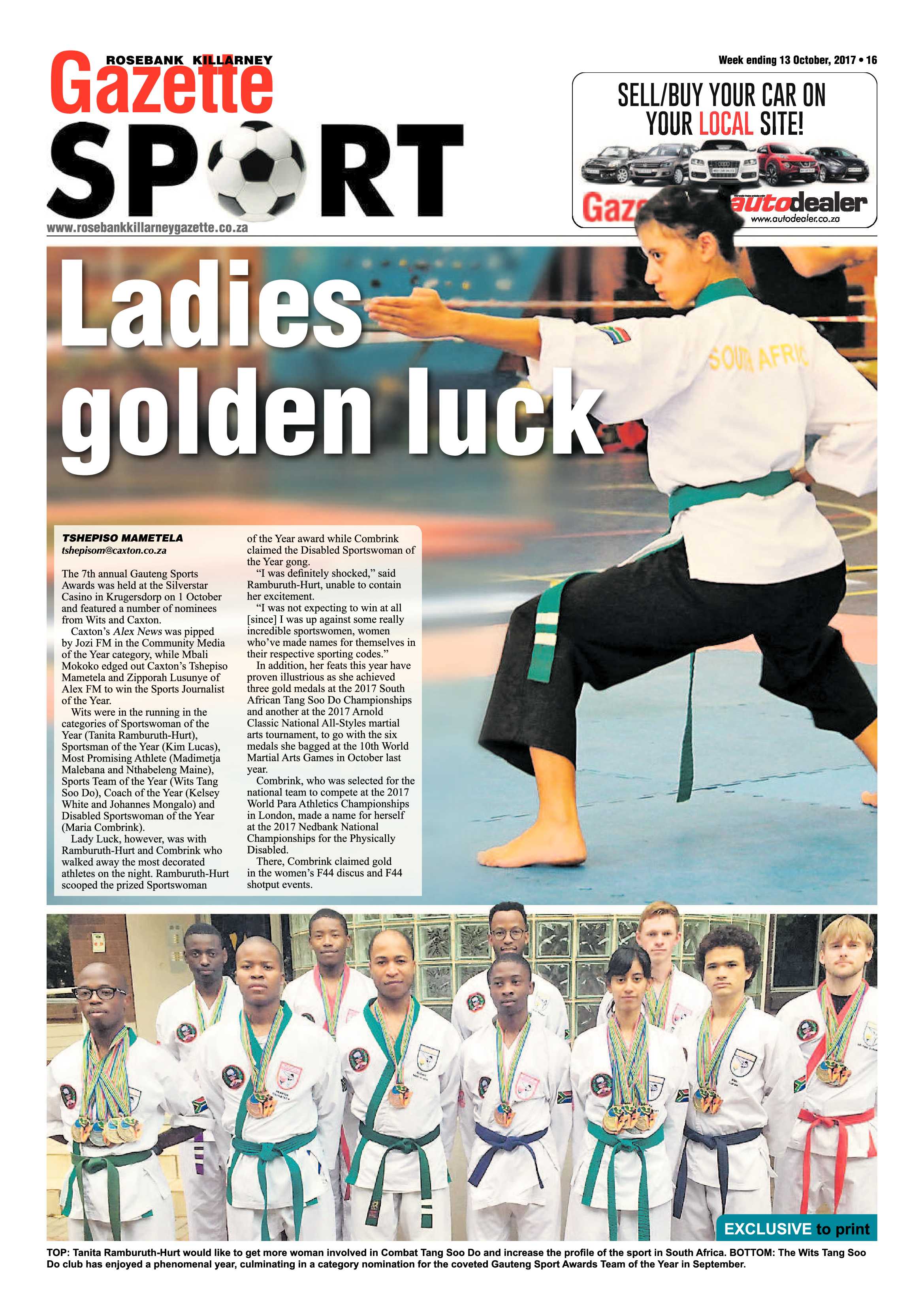 Rosebank Killarney Gazette 13 October 2017 page 16