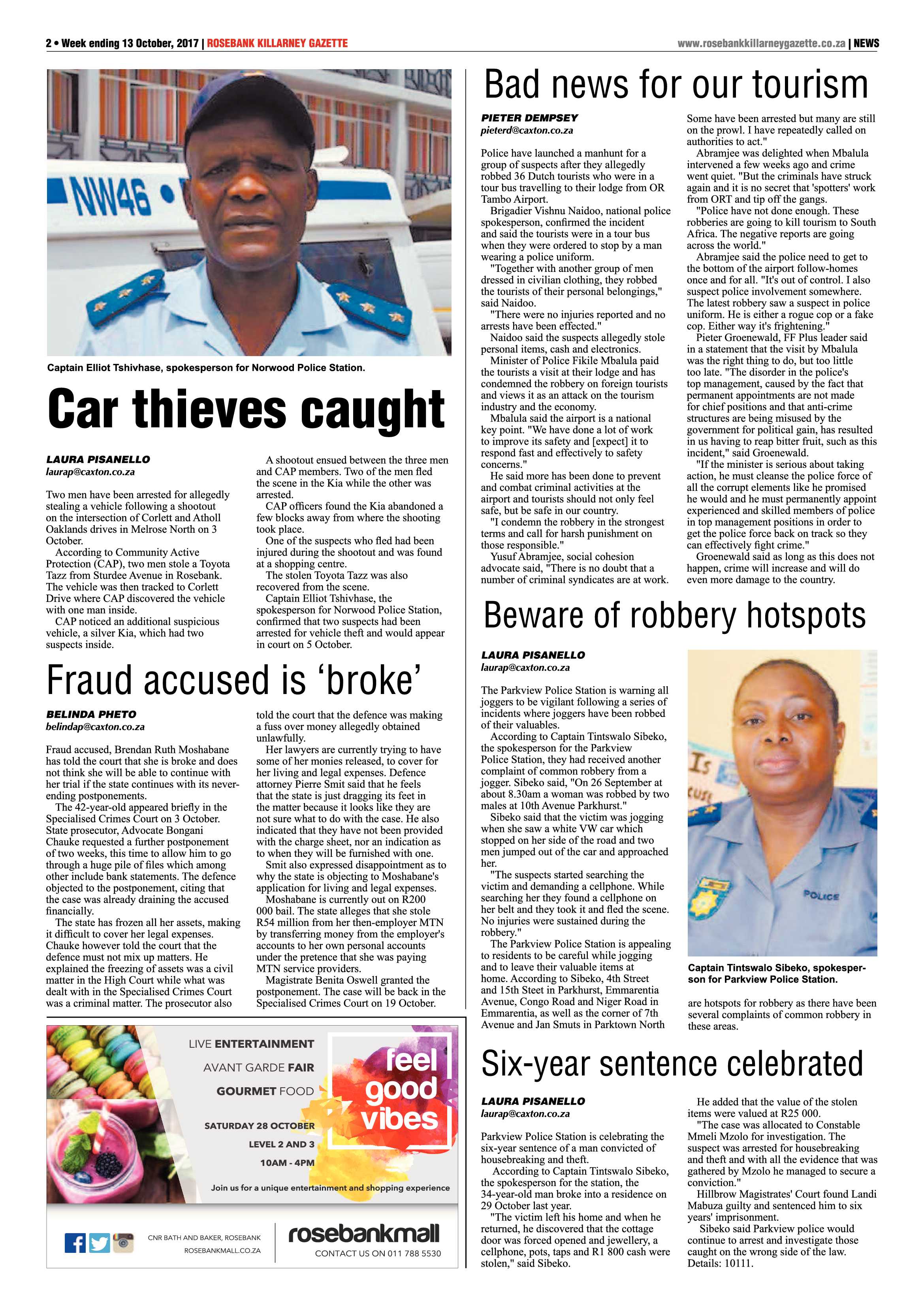 Rosebank Killarney Gazette 13 October 2017 page 2