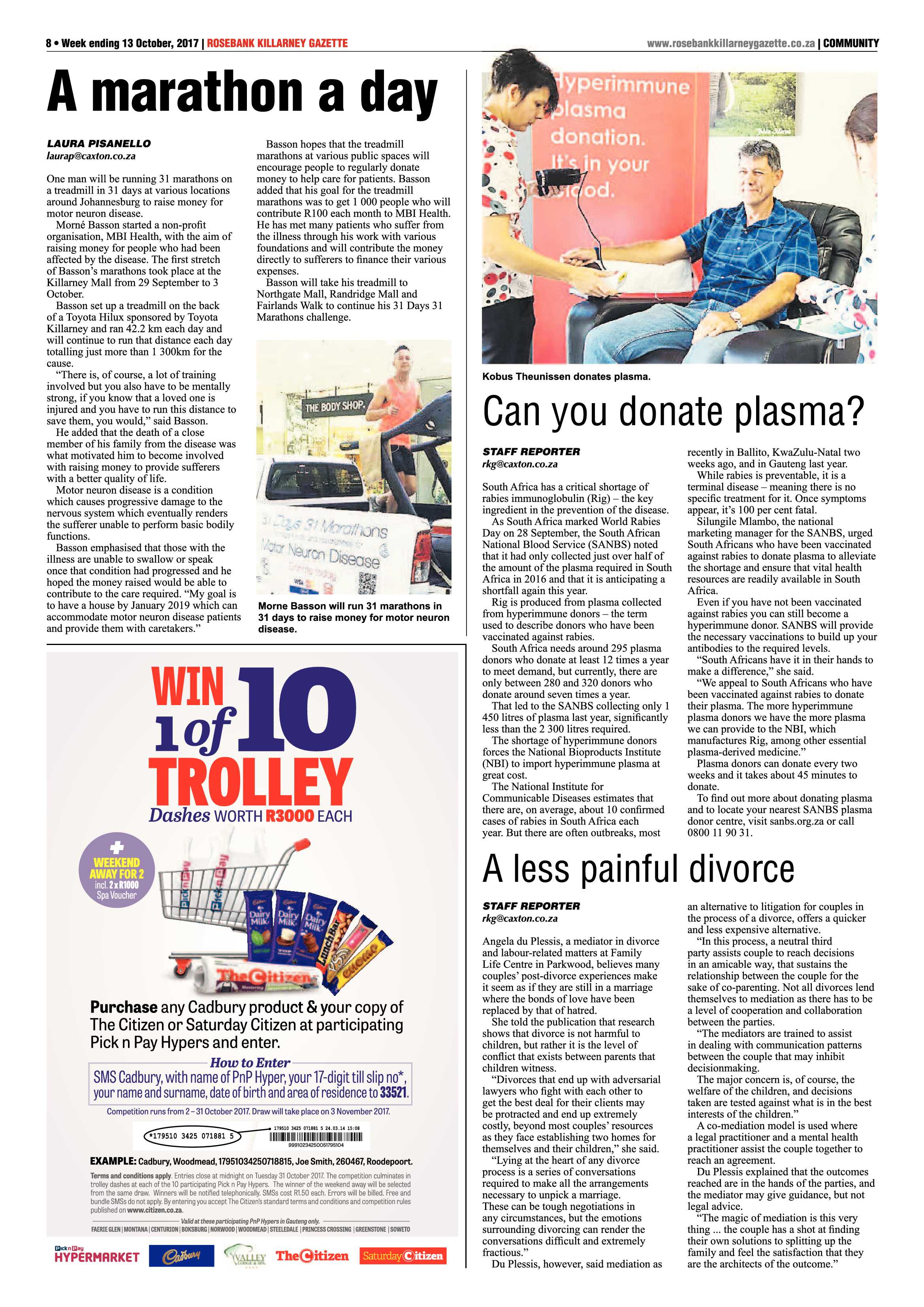 Rosebank Killarney Gazette 13 October 2017 page 8