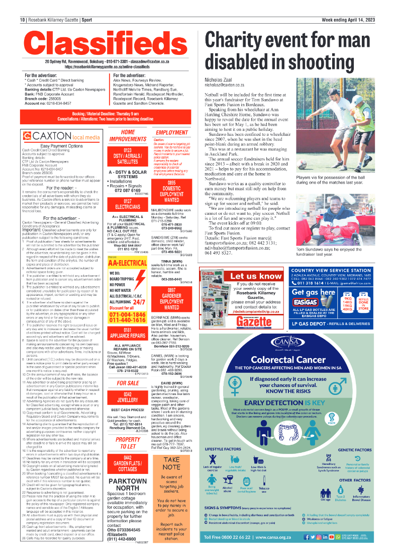 Rosebank Killarney Gazette 14 April 2023 page 10