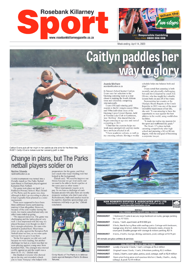 Rosebank Killarney Gazette 14 April 2023 page 12