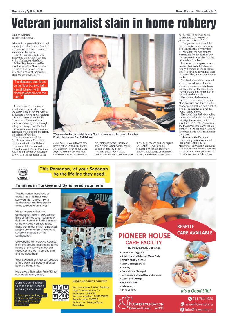 Rosebank Killarney Gazette 14 April 2023 page 3