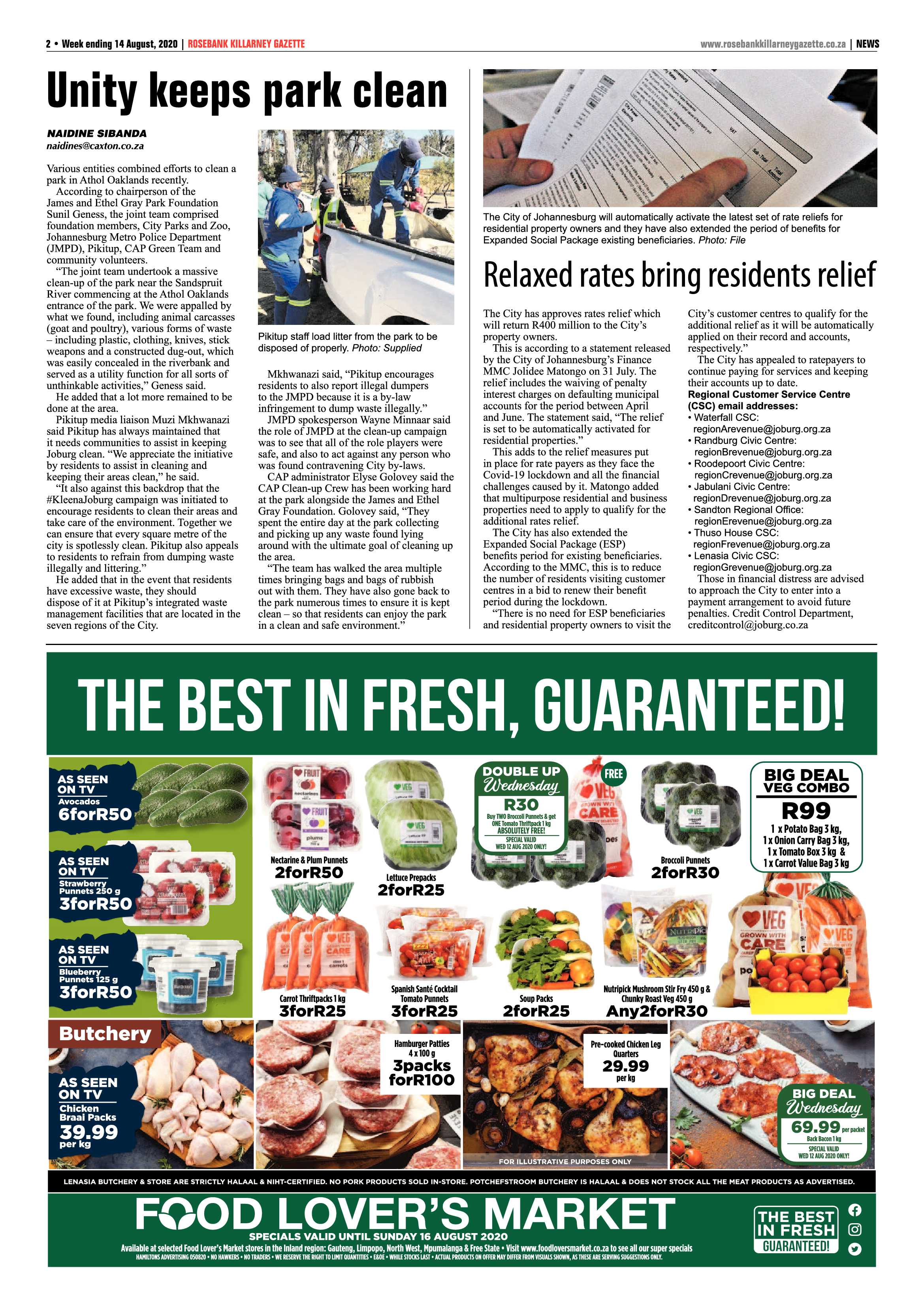 Rosebank Killarney Gazette 14 August 2020 page 2