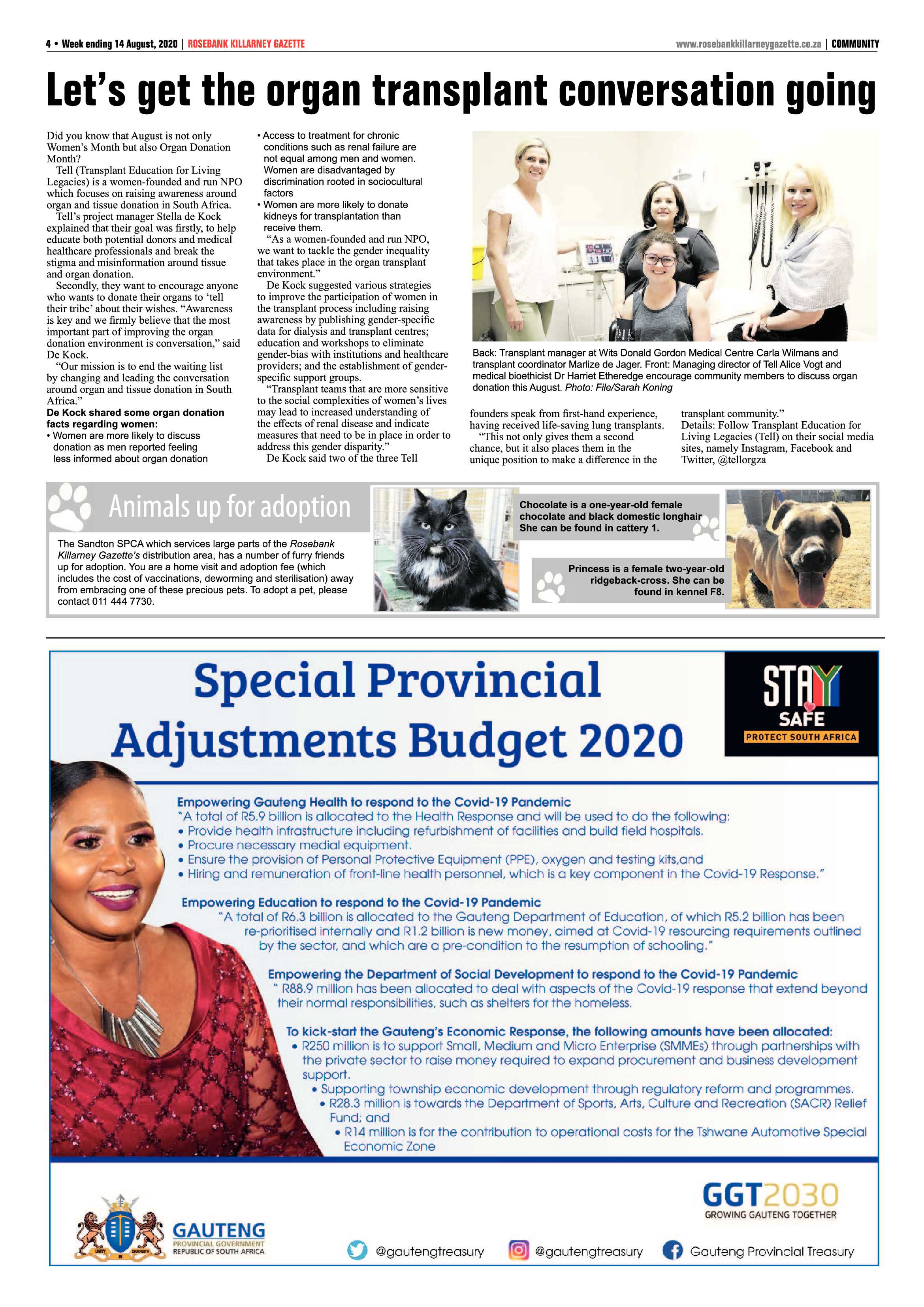 Rosebank Killarney Gazette 14 August 2020 page 4