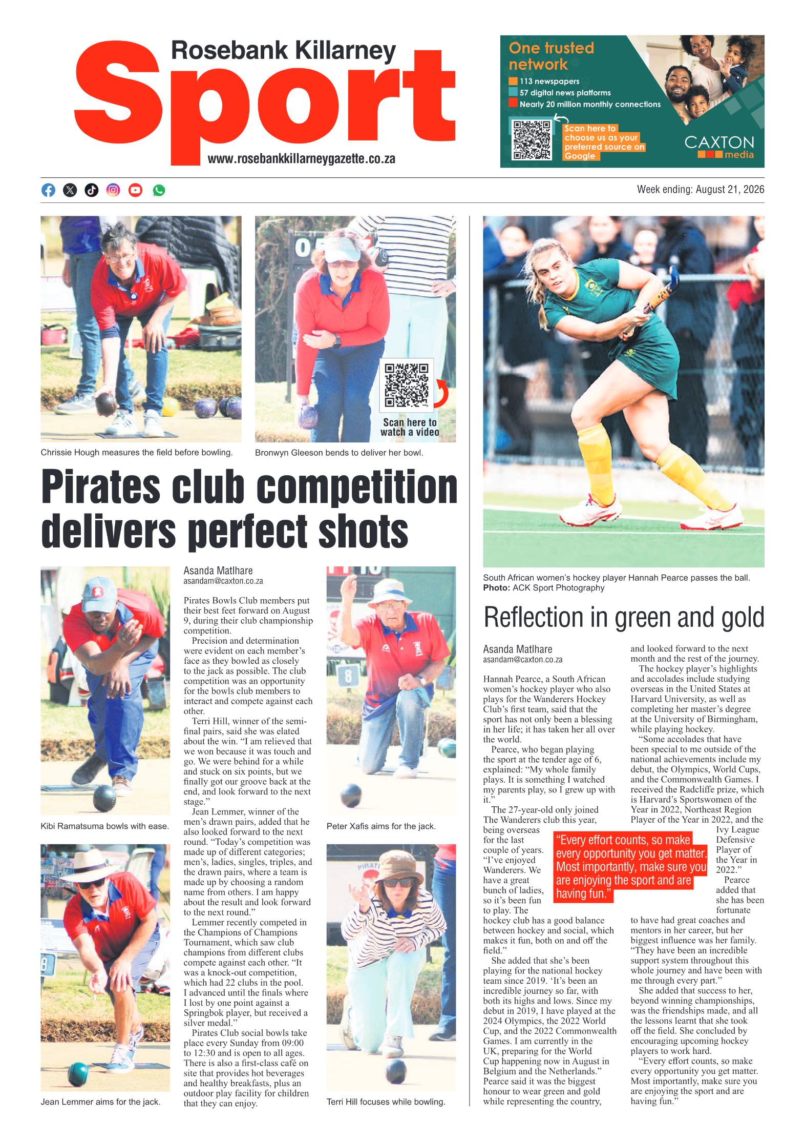 Rosebank Killarney Gazette 21 August 2026 page 8