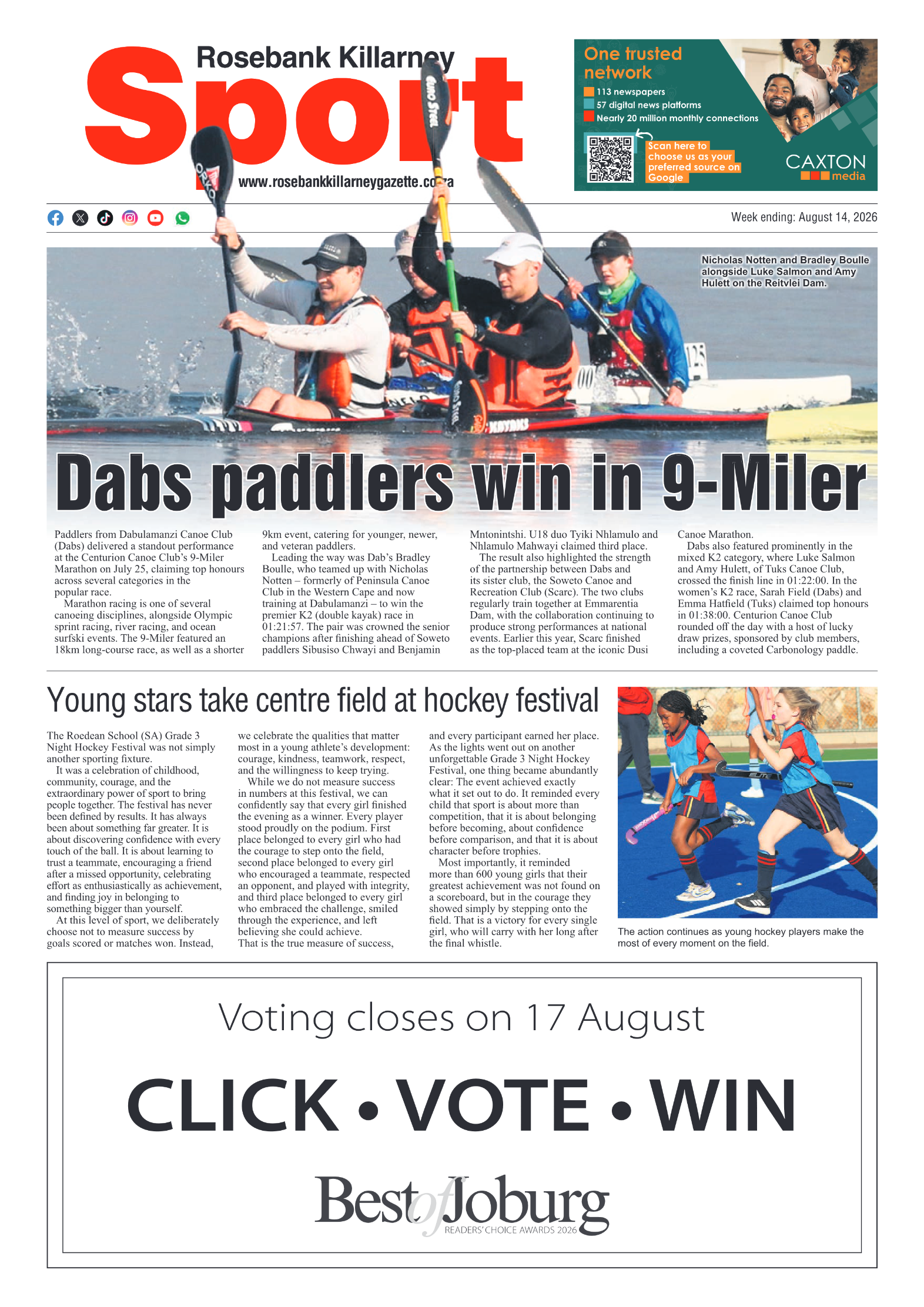 Rosebank Killarney Gazette 14 August 2026 page 8