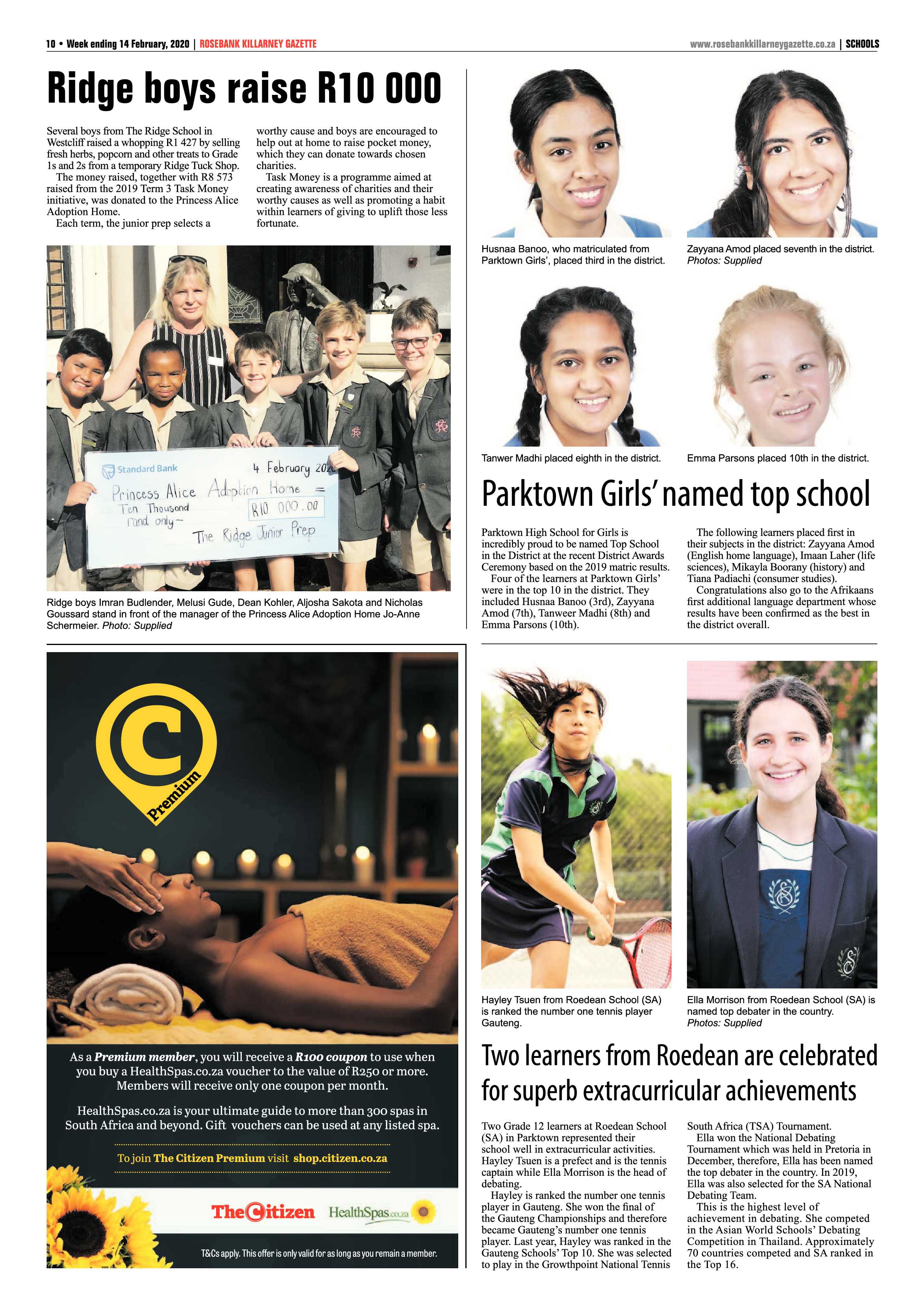 Rosebank Killarney Gazette 14 February 2020 page 10