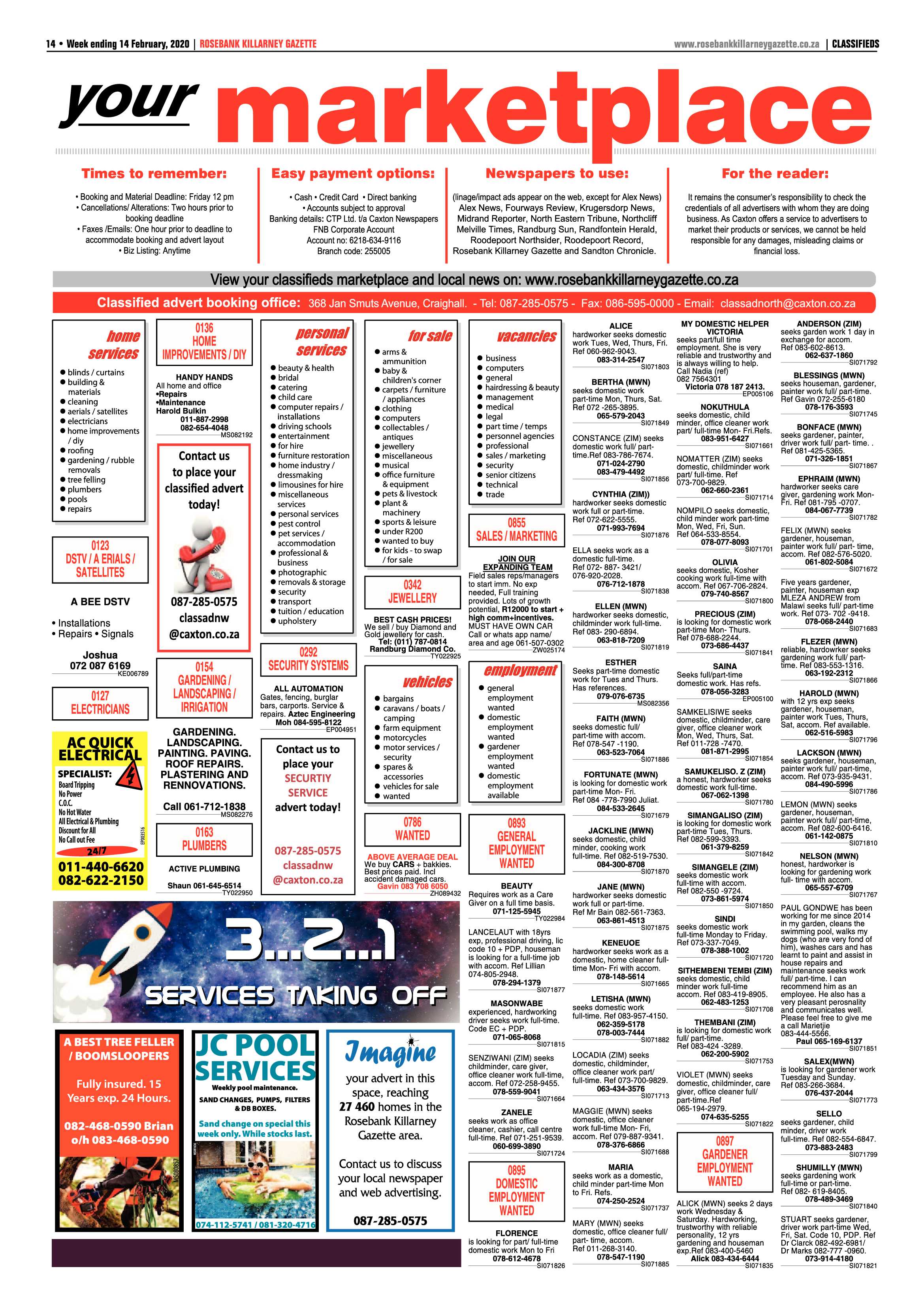 Rosebank Killarney Gazette 14 February 2020 page 14