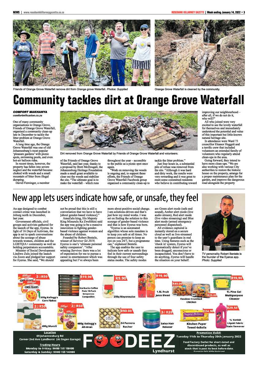 Rosebank Killarney Gazette 14 January 2022 page 3