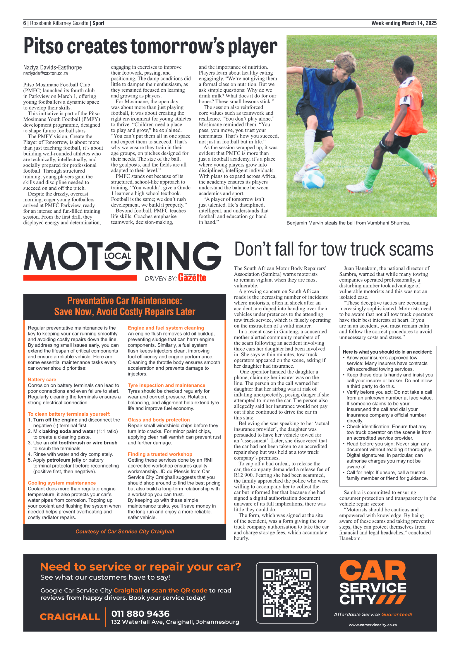 Rosebank Killarney Gazette 14 March 2025 page 6