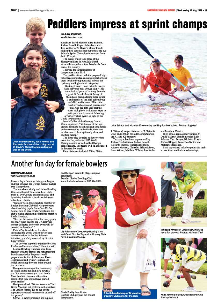 Rosebank Killarney Gazette 14 May 2021 page 11