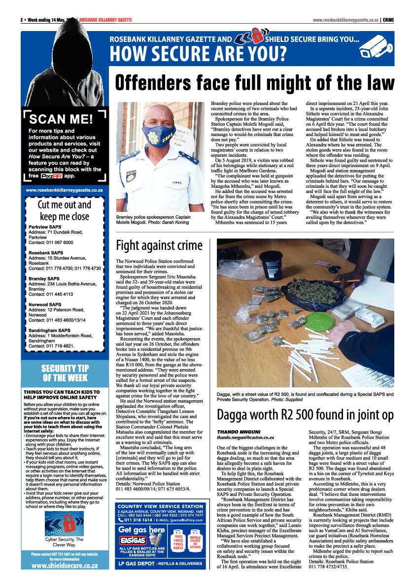 Rosebank Killarney Gazette 14 May 2021 page 2