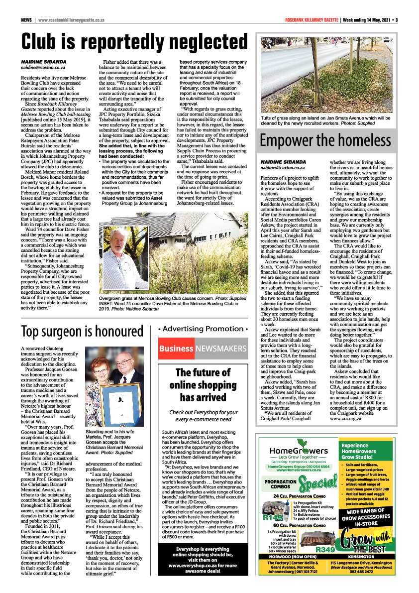 Rosebank Killarney Gazette 14 May 2021 page 3