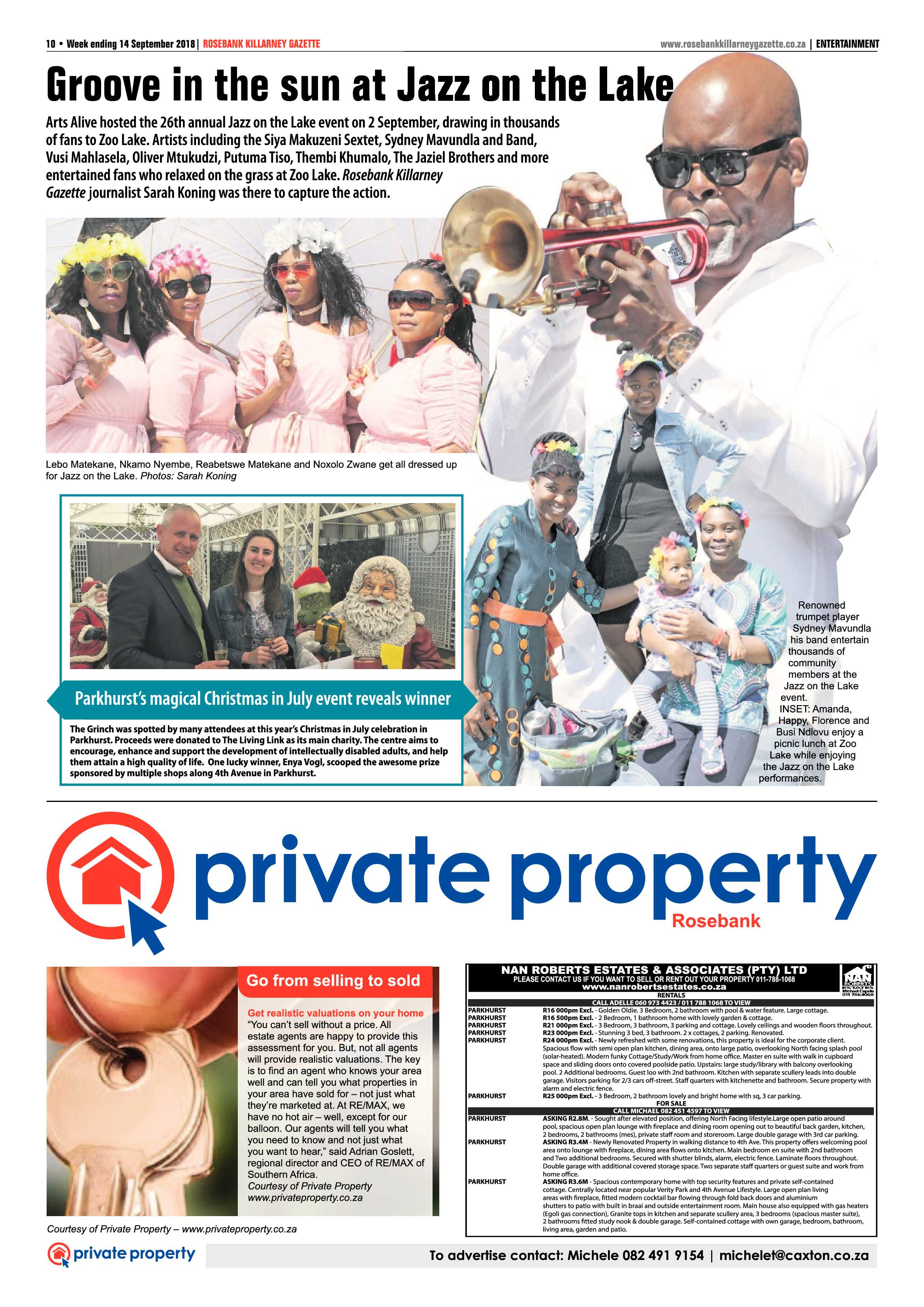 Rosebank Killarney Gazette 14 September, 2018 page 10