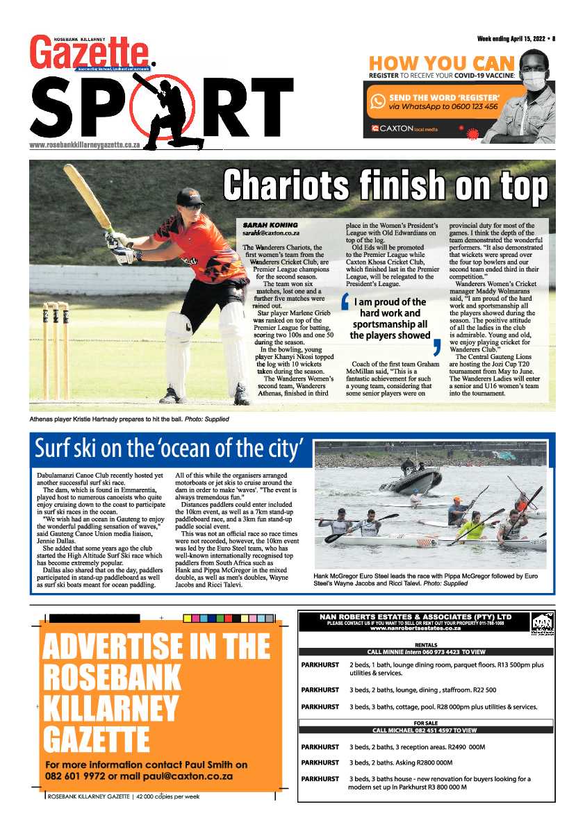 Rosebank Killarney Gazette 15 April 2022 page 8