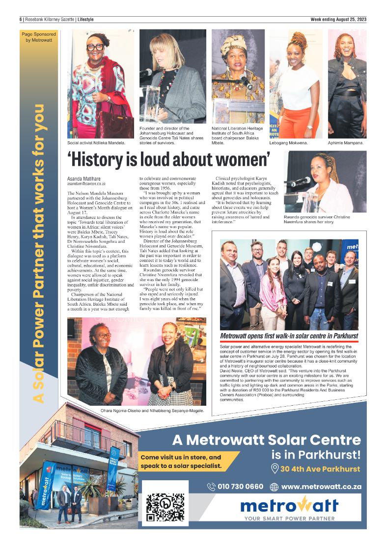 Rosebank Killarney Gazette 25 August 2023 page 6