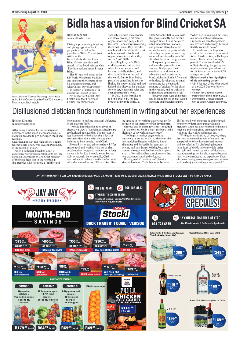 Rosebank Killarney Gazette 25 August 2023 page 7
